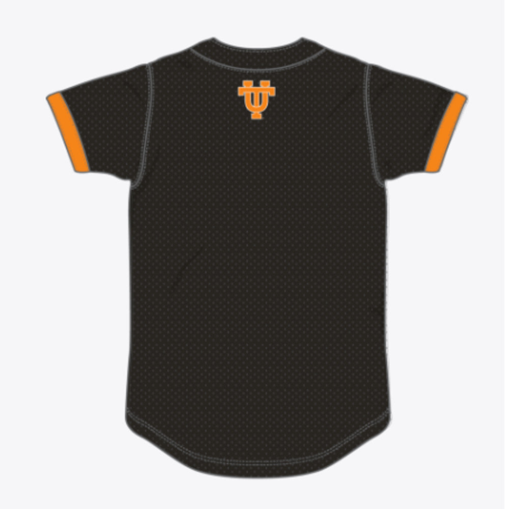 Tennessee Volunteers - NCAA Team Color Head Coach Black Mesh Button Top Jersey 2