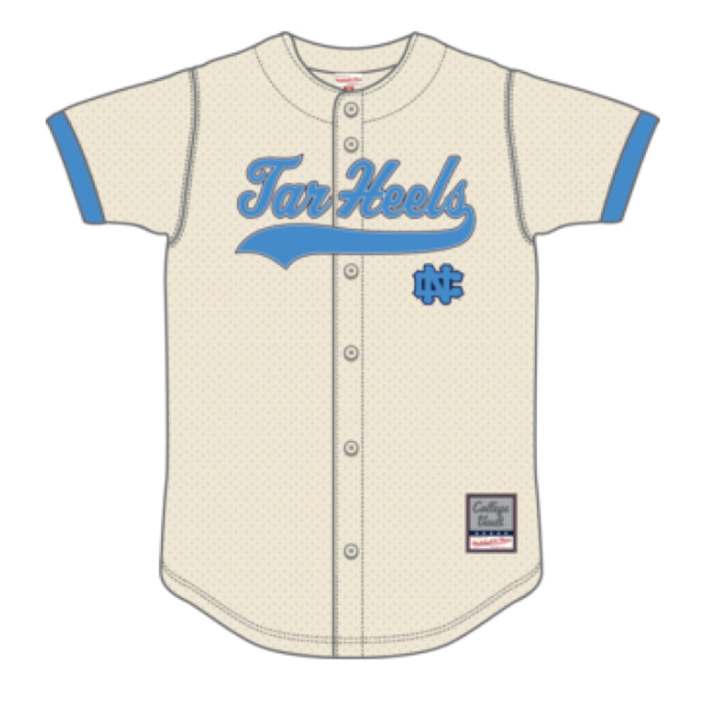 North Carolina Tar Heels - NCAA Mesh Button From Top Jersey 1