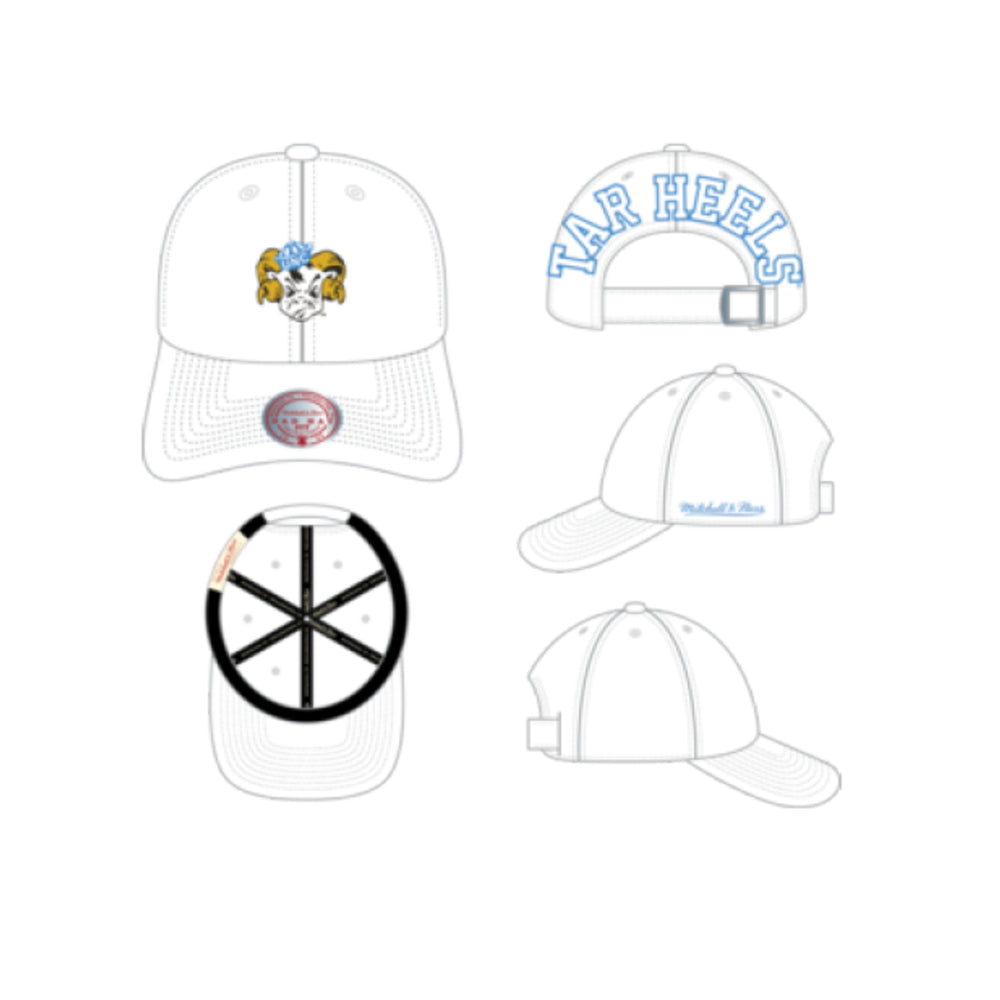 North Carolina Tar Heels  - NCAA Black Burst Strapback Hat 1