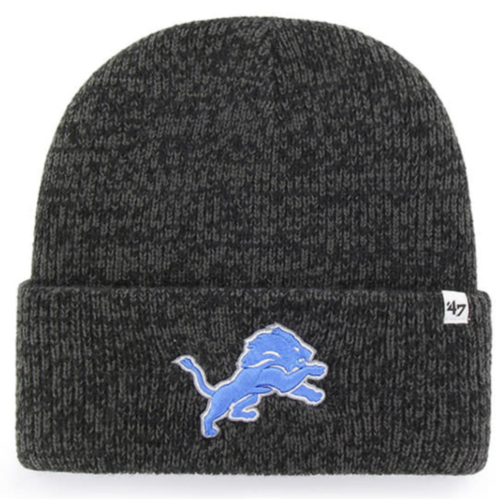 Detroit Lions - Black Brain Freeze Cuff Knit, 47 Brand 1