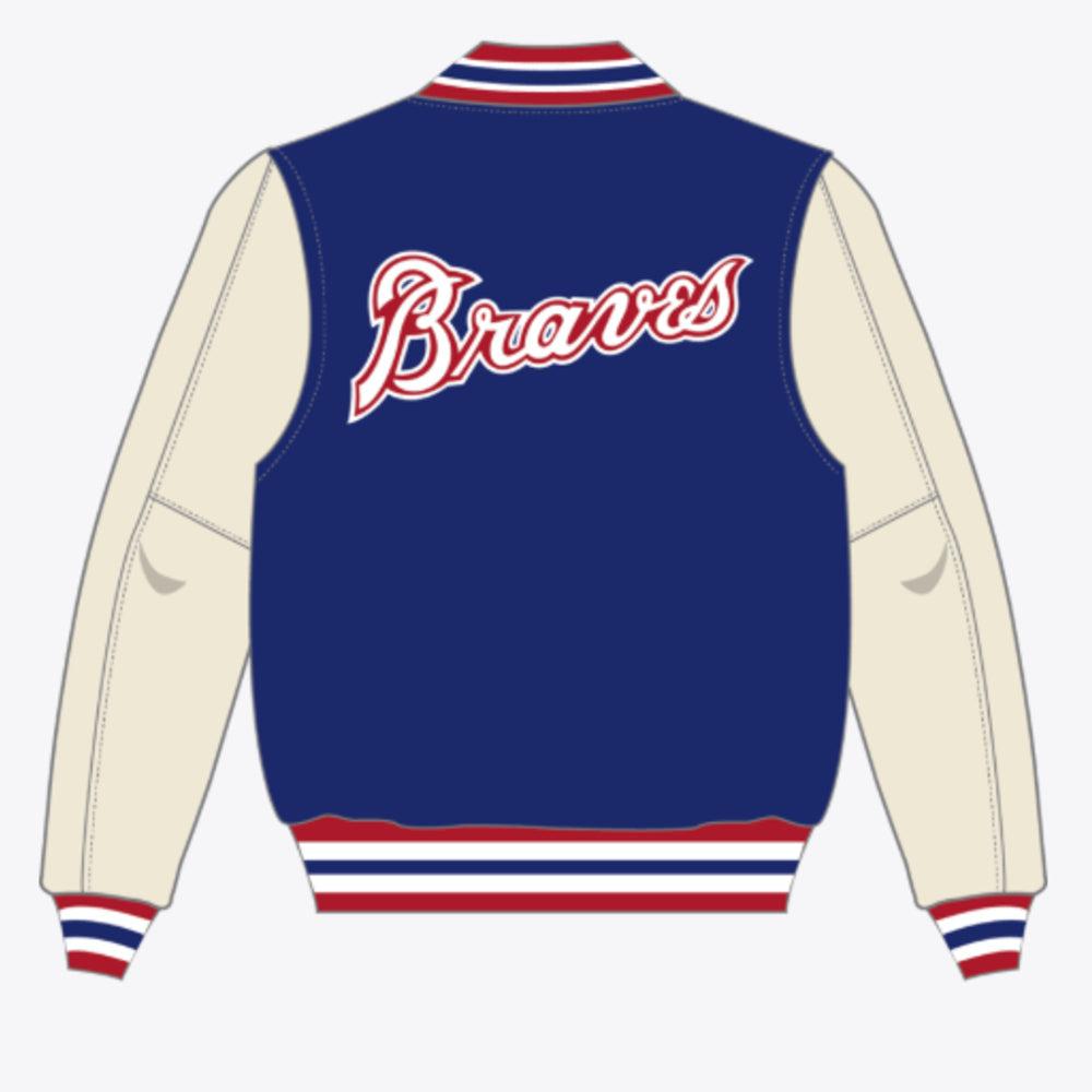 Atlanta Braves - MLB Off Day Royal Varsity Jacket 2