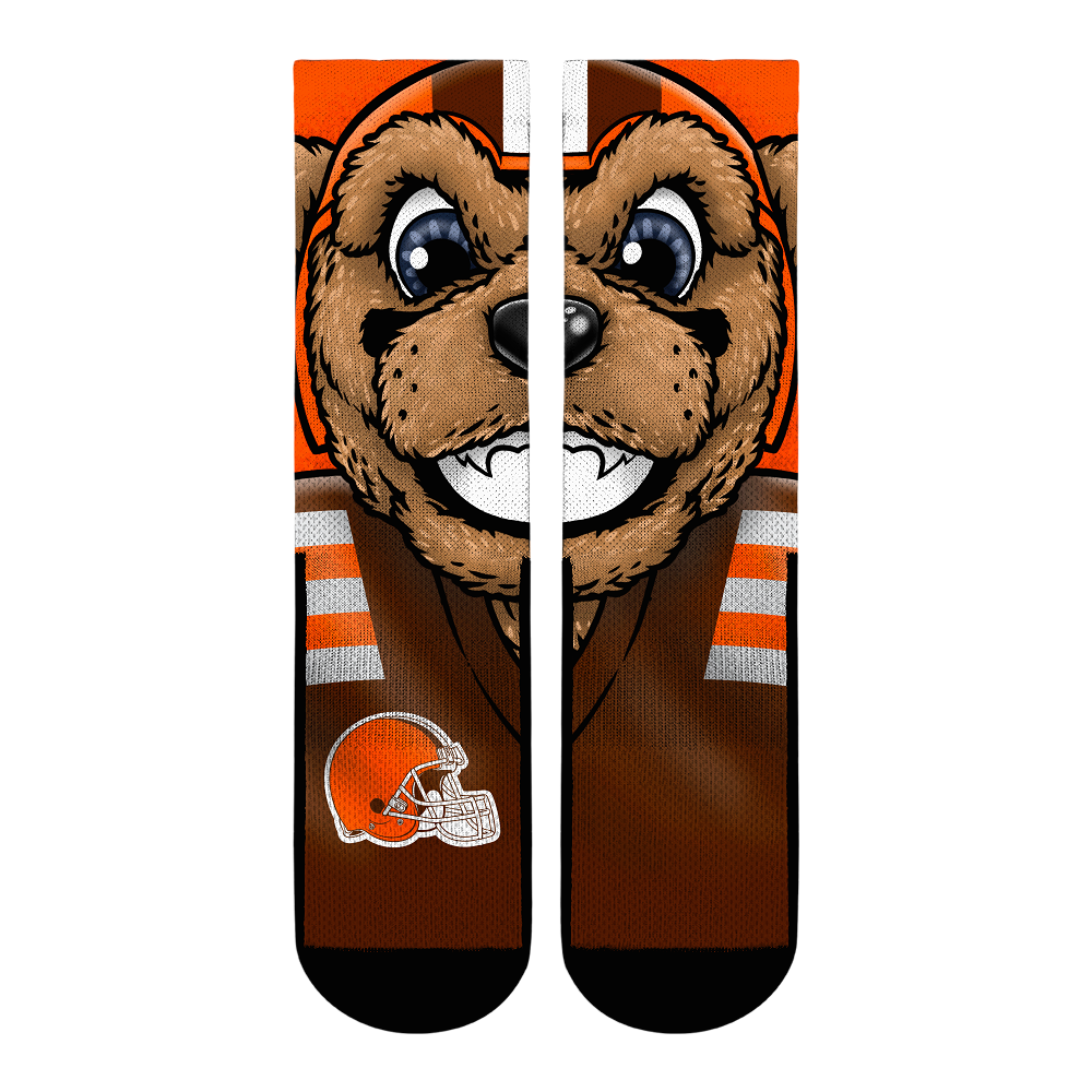 Cleveland Browns - Split Face Mascot | Rock 'Em Socks