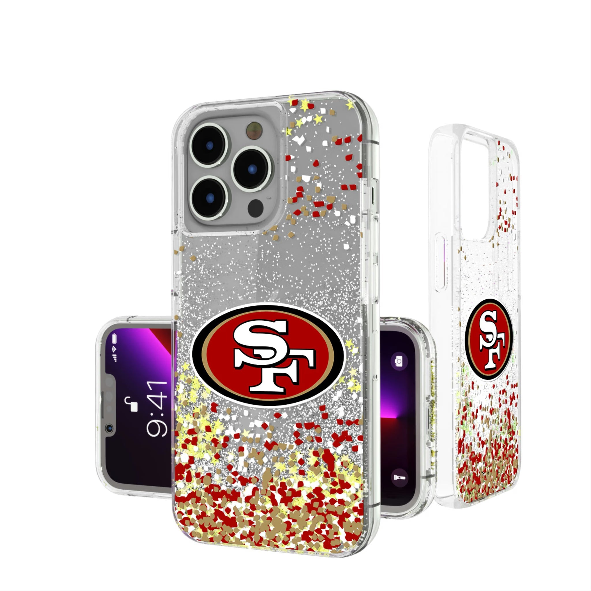 San Francisco 49ers Confetti Glitter Phone Case 6