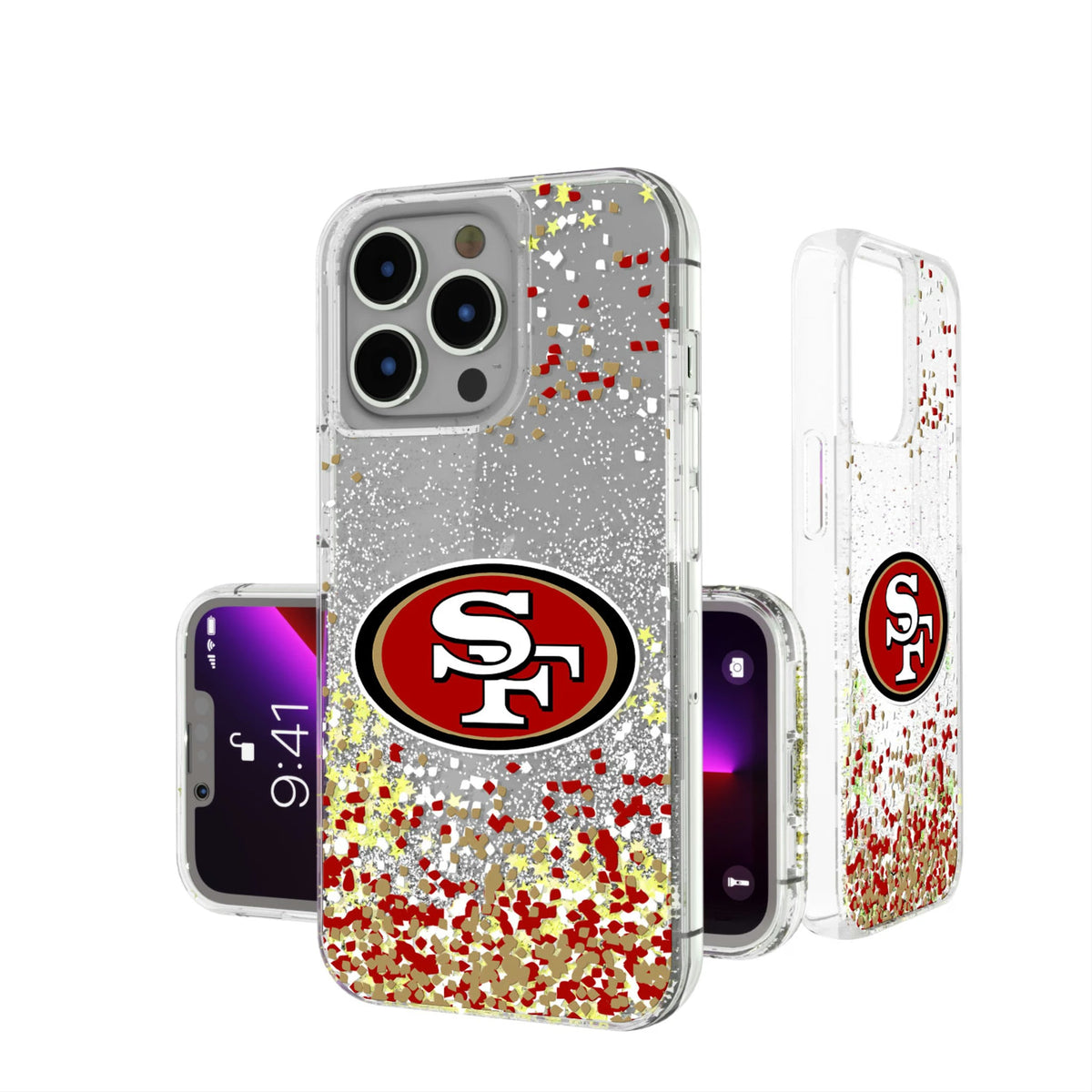San Francisco 49ers Confetti Glitter Phone Case 14