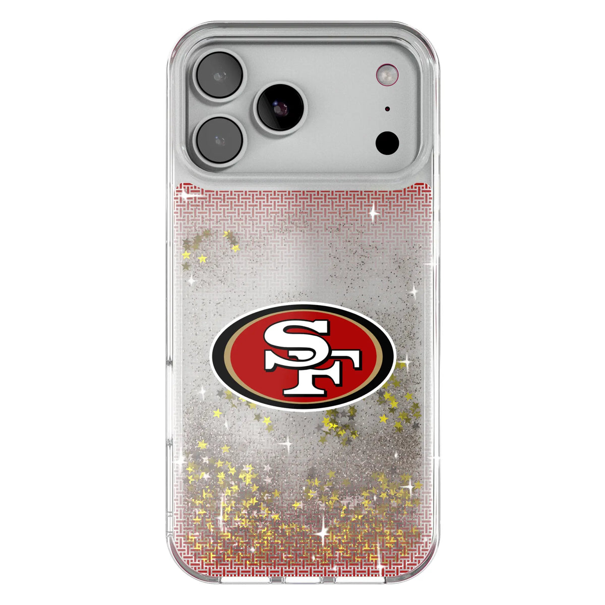 San Francisco 49ers Linen Glitter Phone Case 19