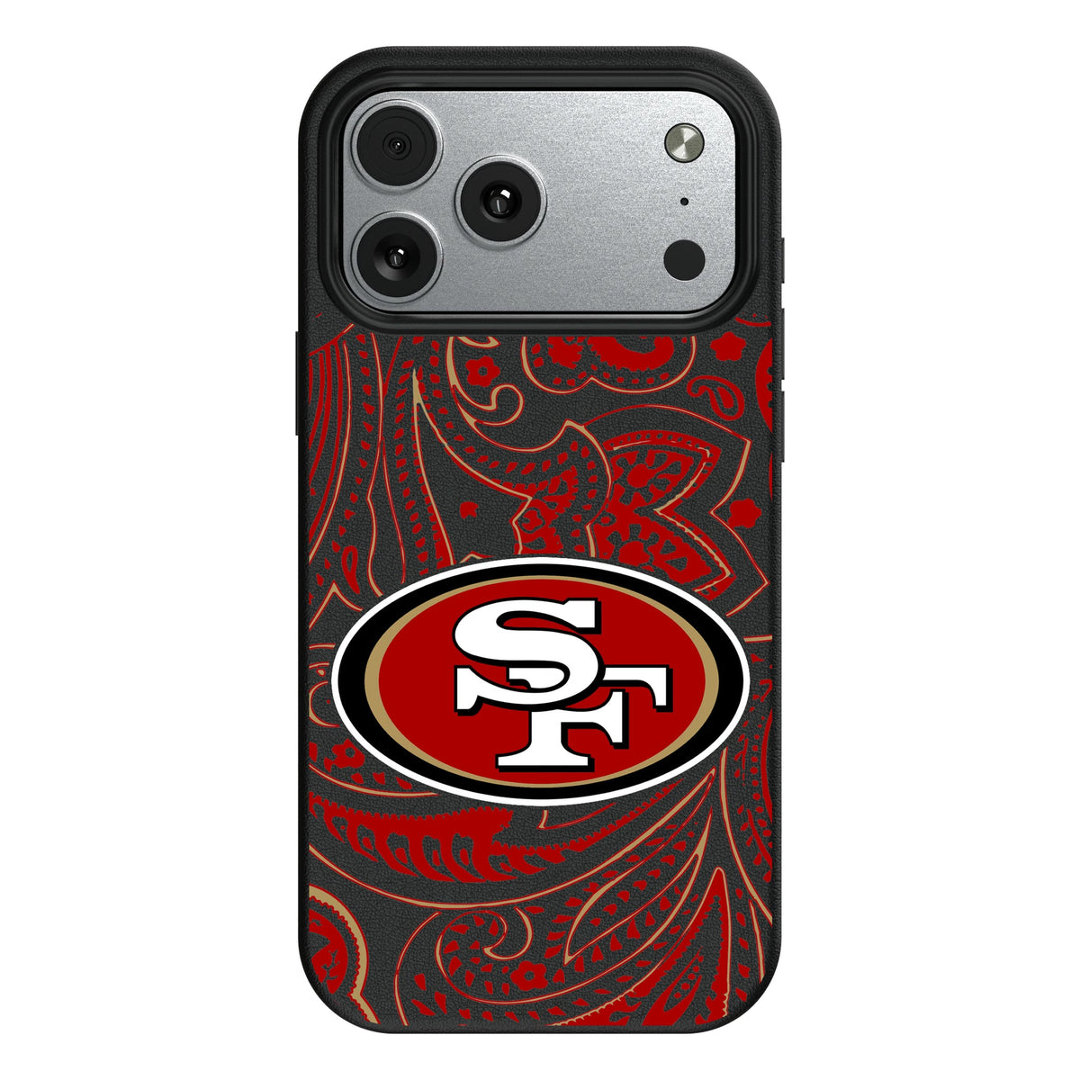 San Francisco 49ers Paisley MagSafe Compatible Phone Case for Apple iPhone 10