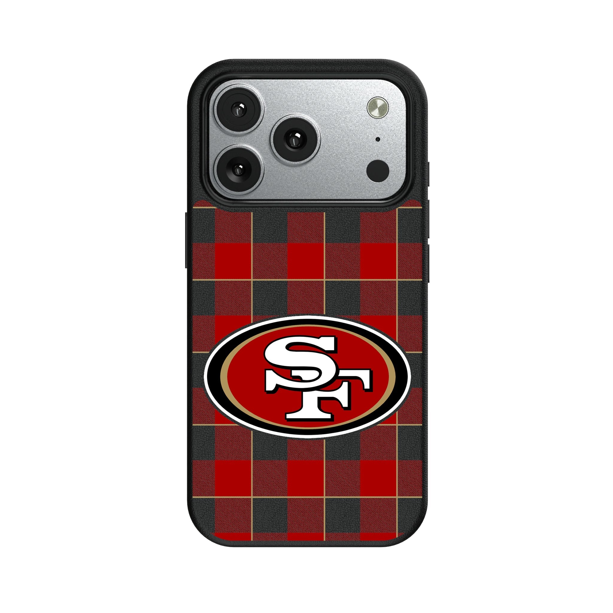 San Francisco 49ers Plaid MagSafe Compatible Phone Case for Apple iPhone 9
