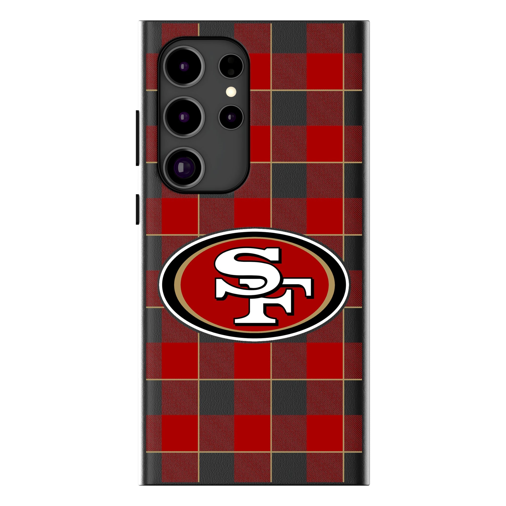 San Francisco 49ers Plaid MagSafe Compatible Phone Case for Samsung Galaxy 14