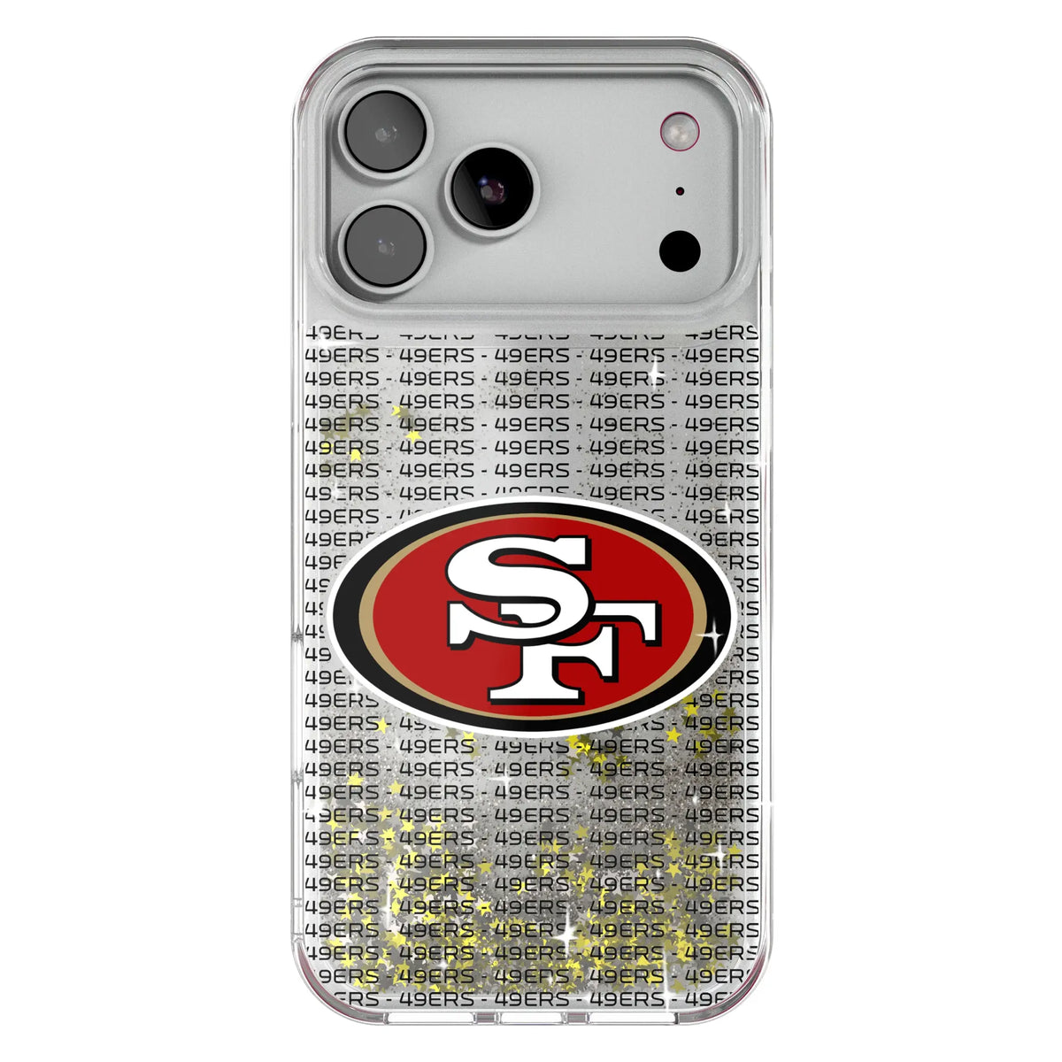 San Francisco 49ers Text Backdrop Glitter Phone Case 20