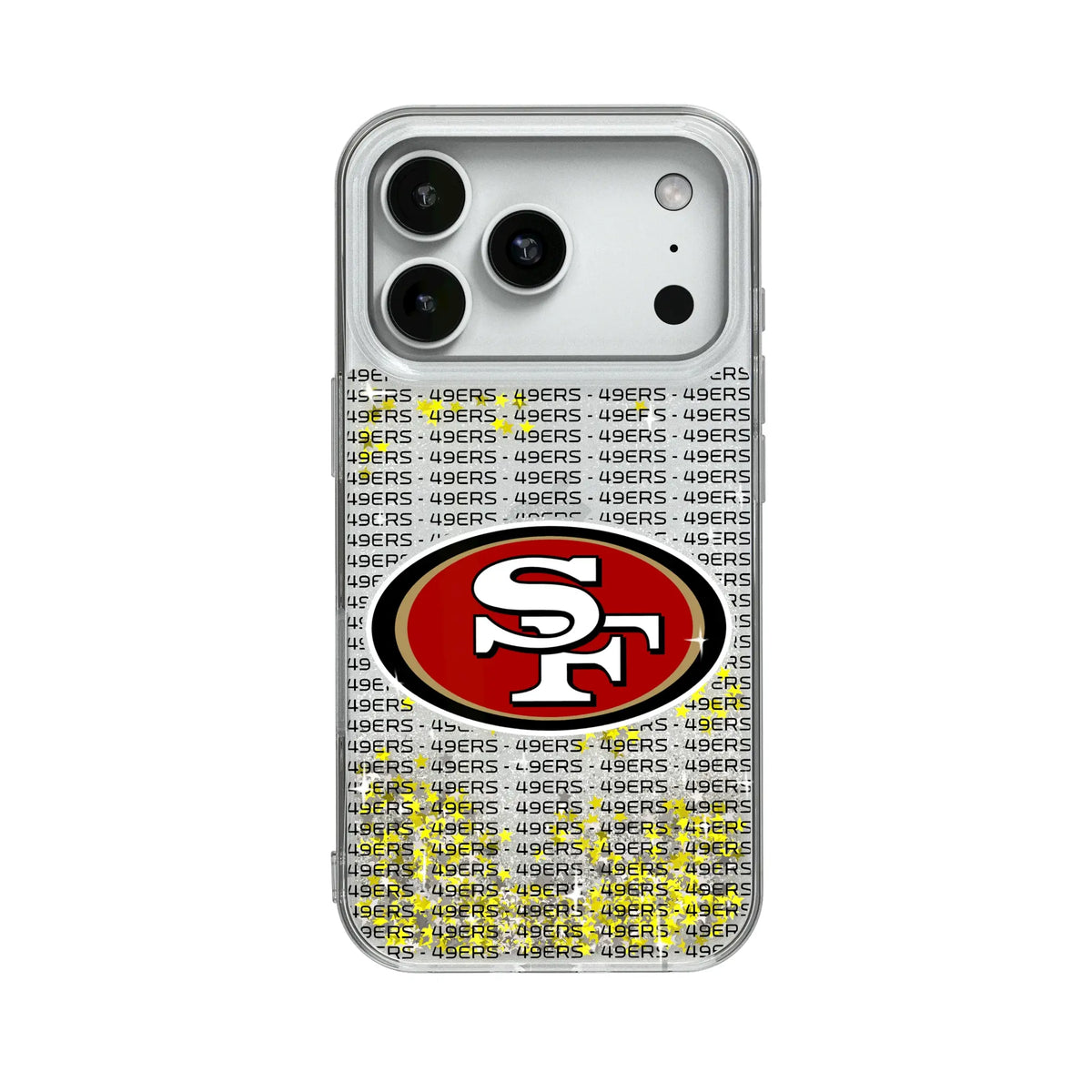 San Francisco 49ers Text Backdrop Glitter Phone Case 19