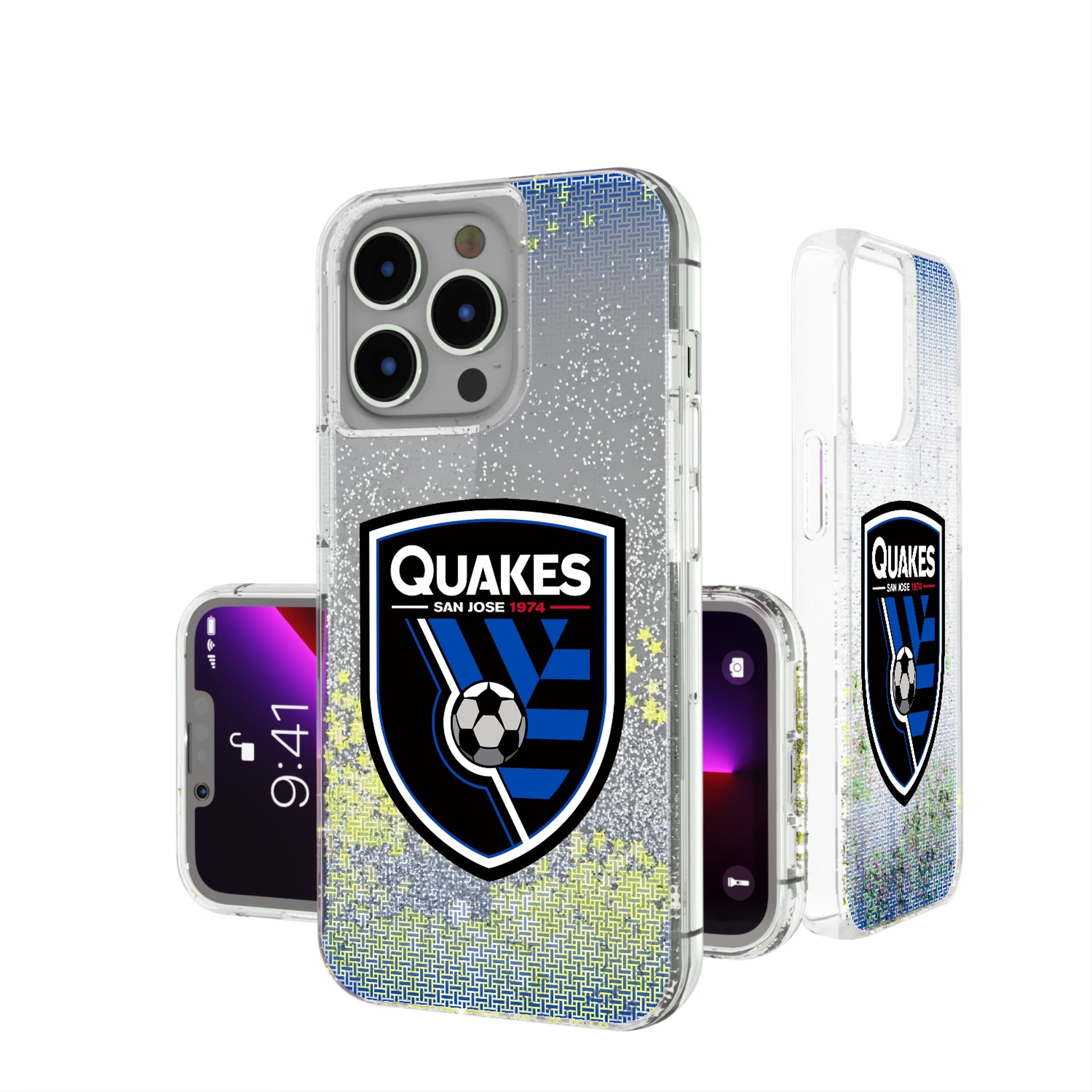 San Jose Earthquakes   Linen Glitter Phone Case 14