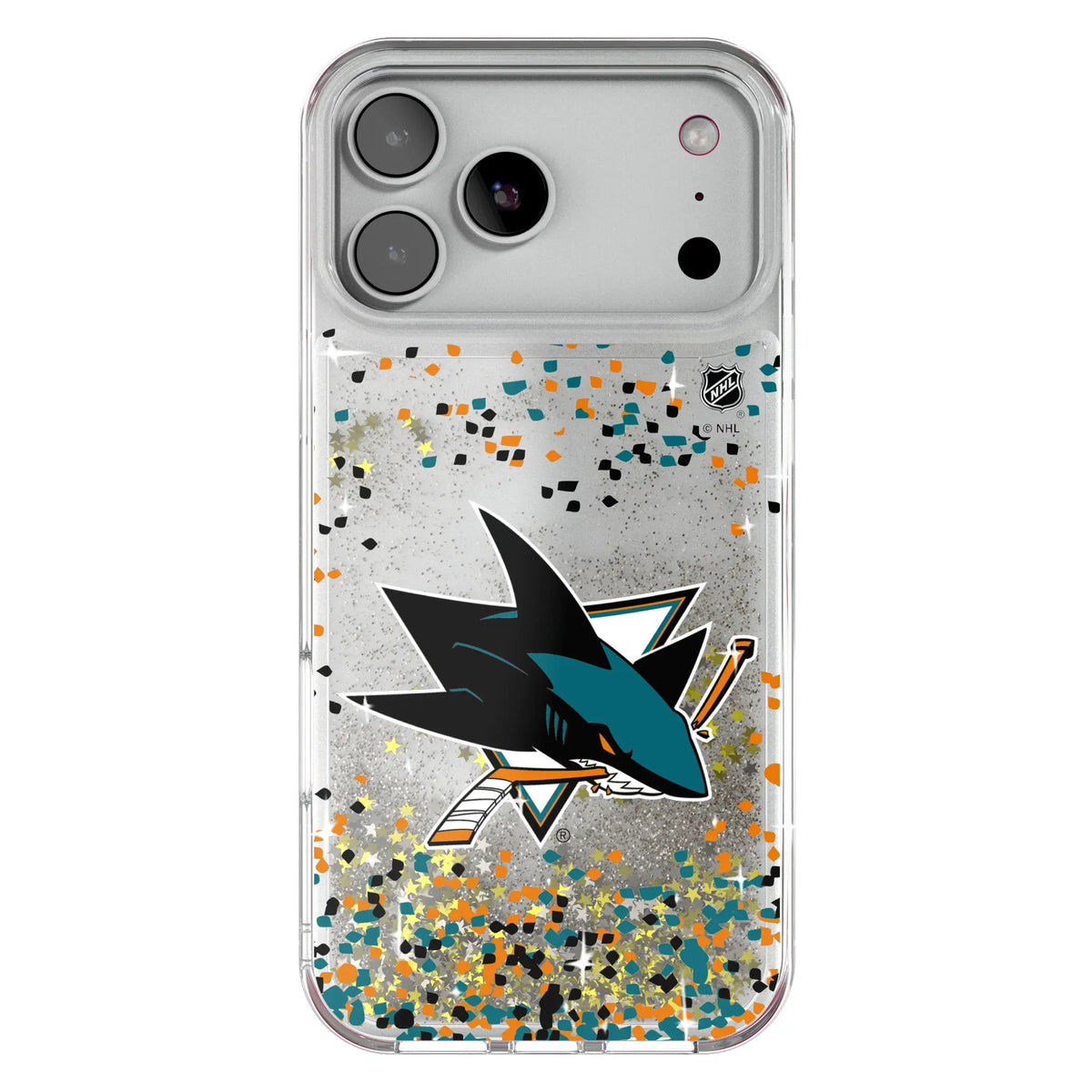San Jose Sharks Confetti Glitter Phone Case 19