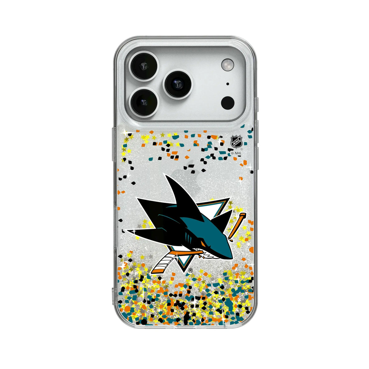 San Jose Sharks Confetti Glitter Phone Case 20