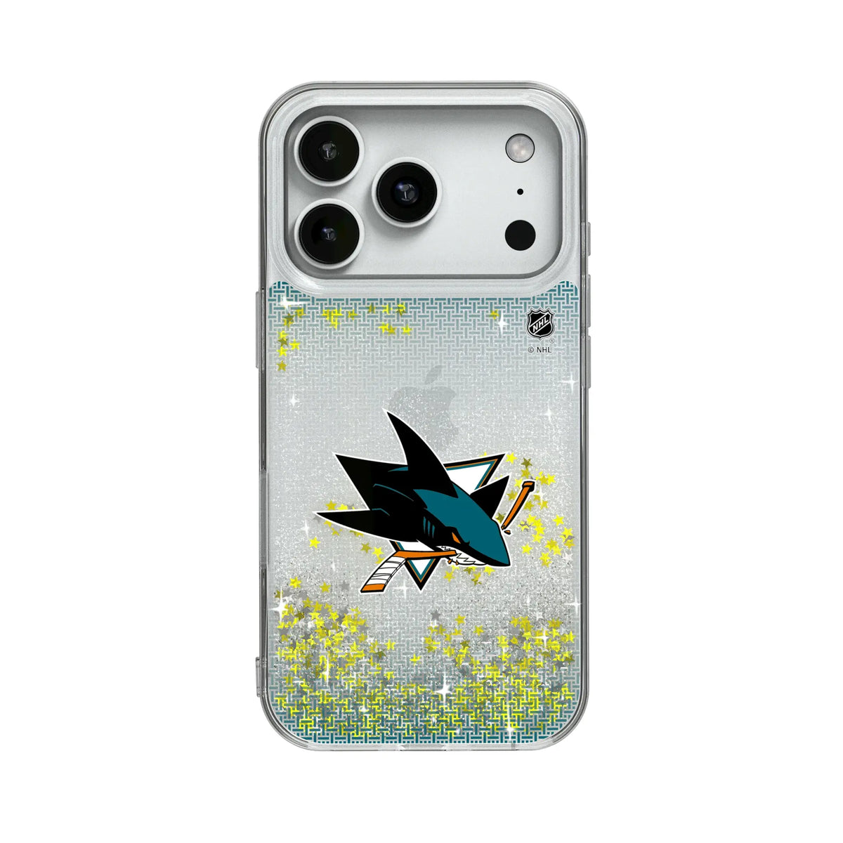 San Jose Sharks Linen Glitter Phone Case 19