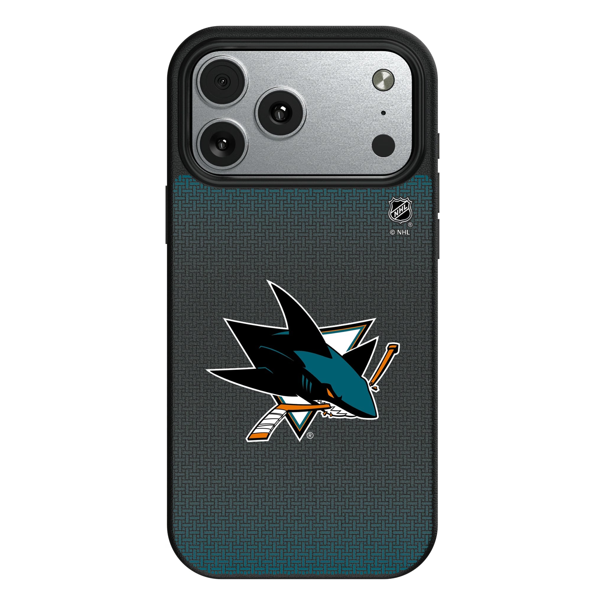 San Jose Sharks Linen MagSafe Compatible Phone Case for Apple iPhone 9