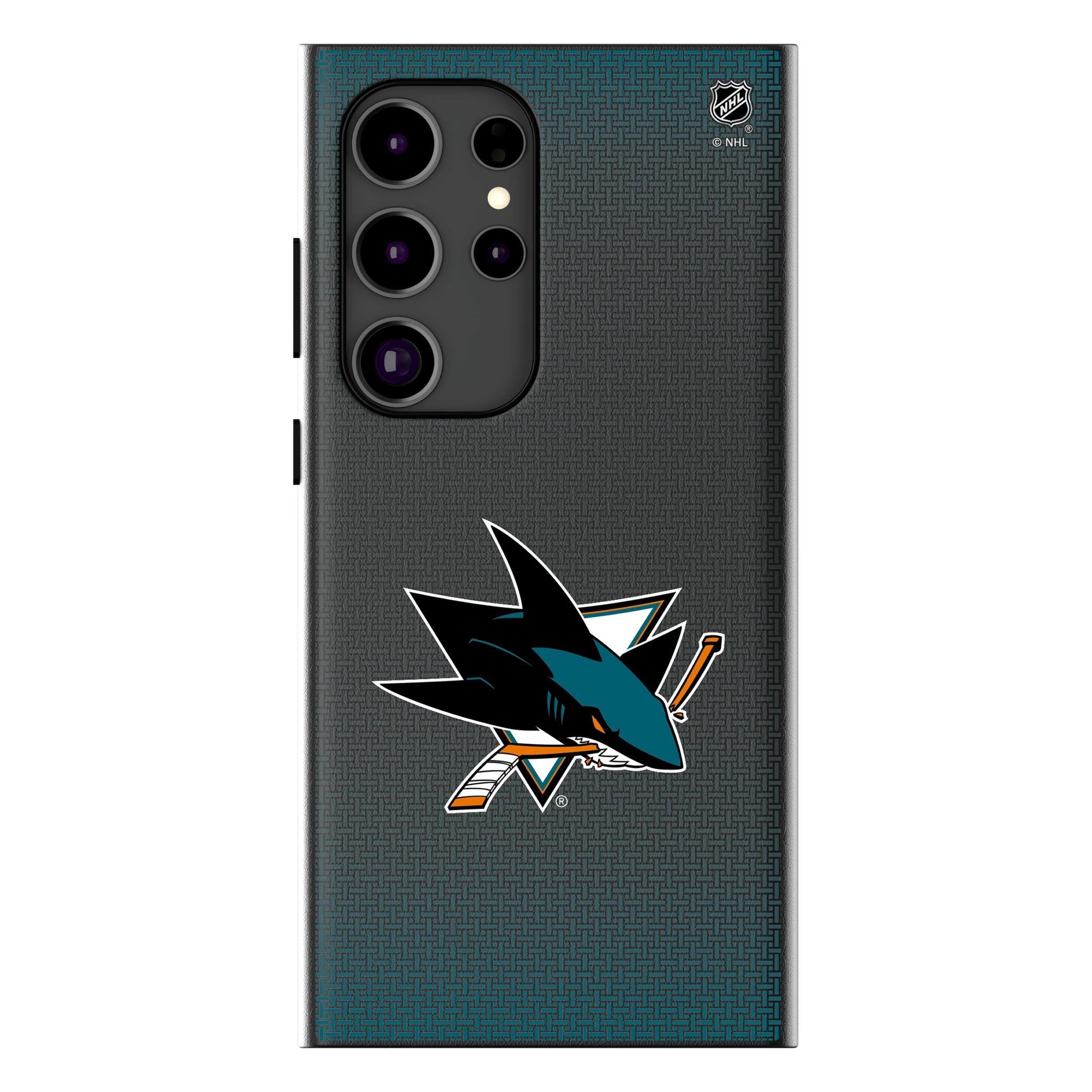 San Jose Sharks Linen MagSafe Compatible Phone Case for Samsung Galaxy 15