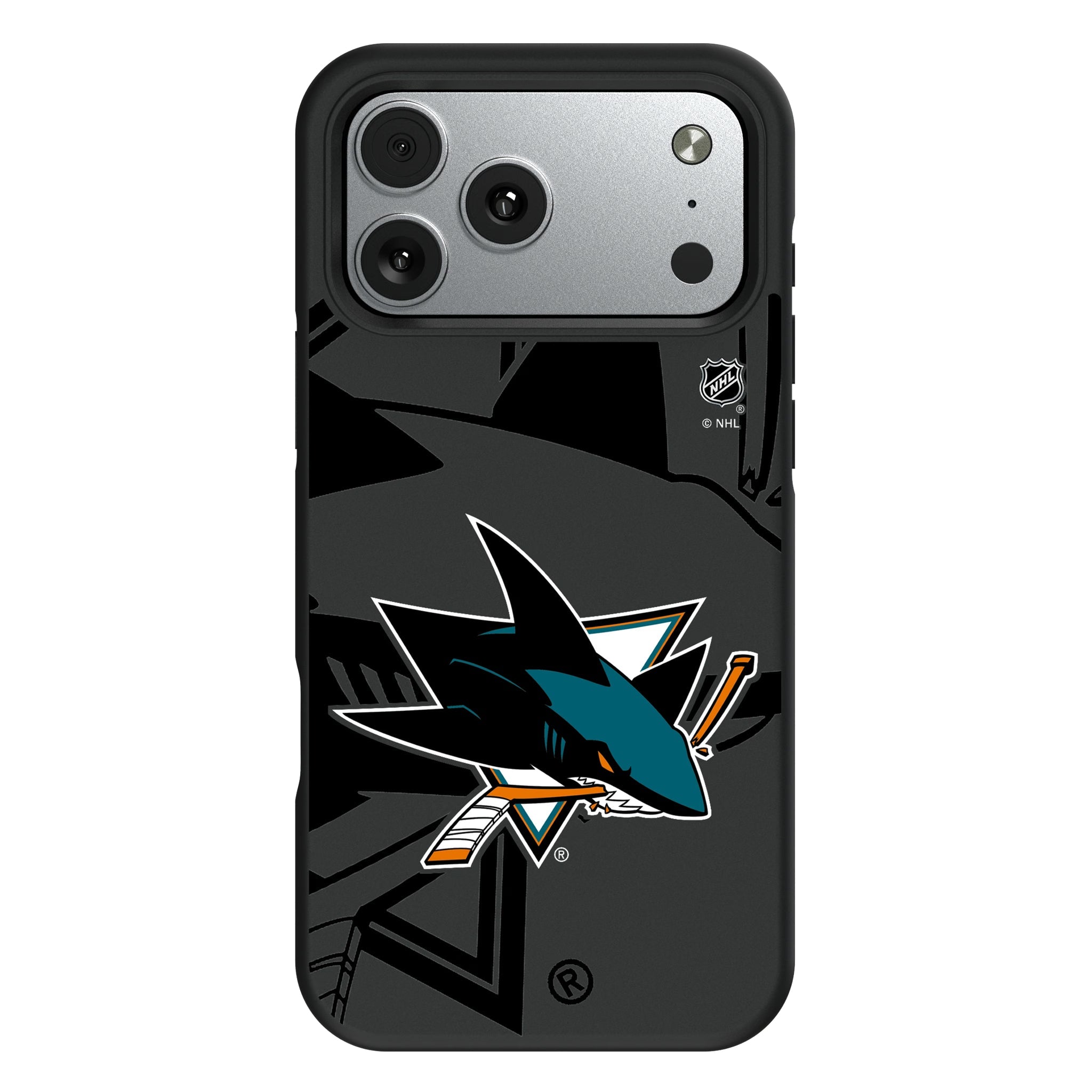 San Jose Sharks Monocolor Tilt Bump Phone Case 10