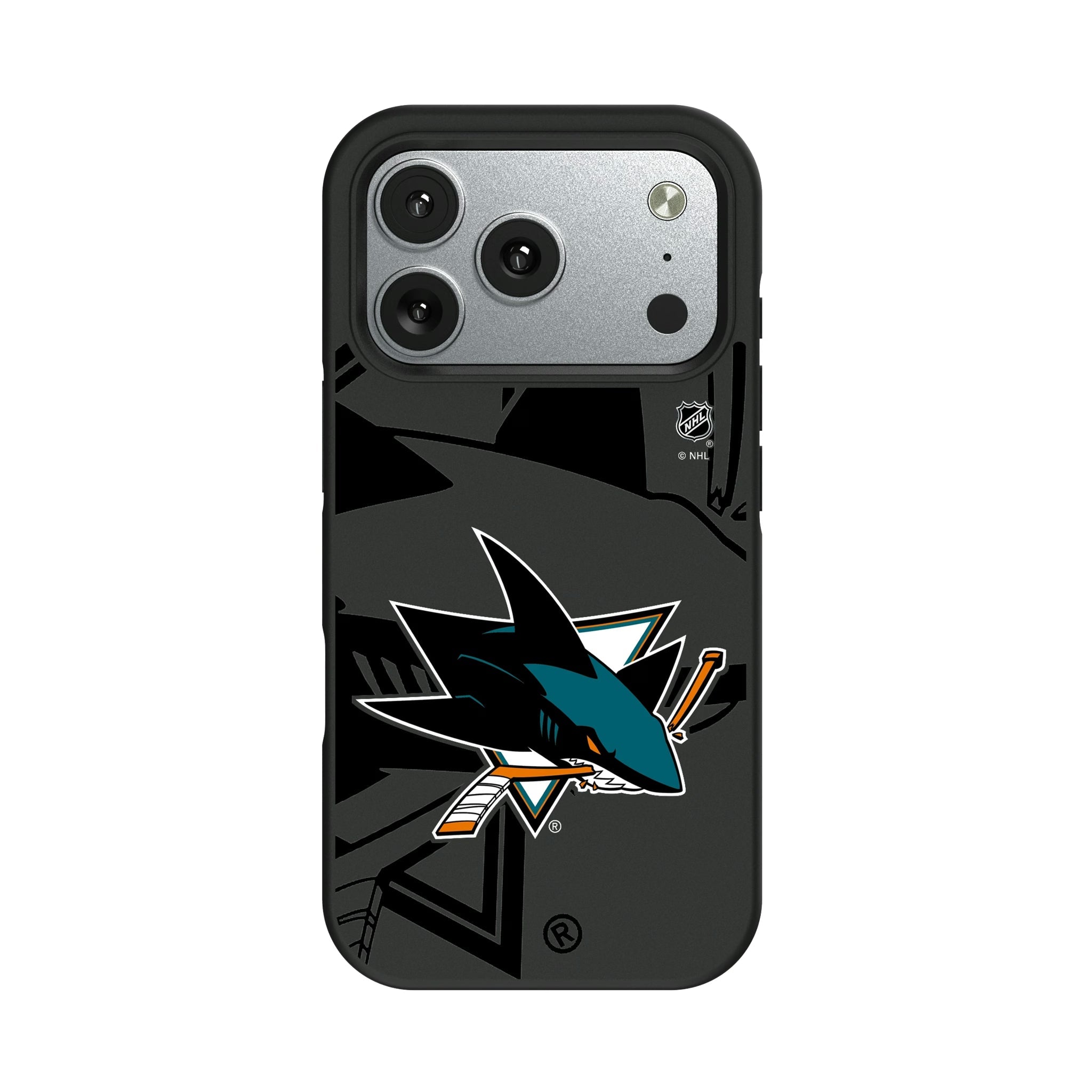 San Jose Sharks Monocolor Tilt Bump Phone Case 9
