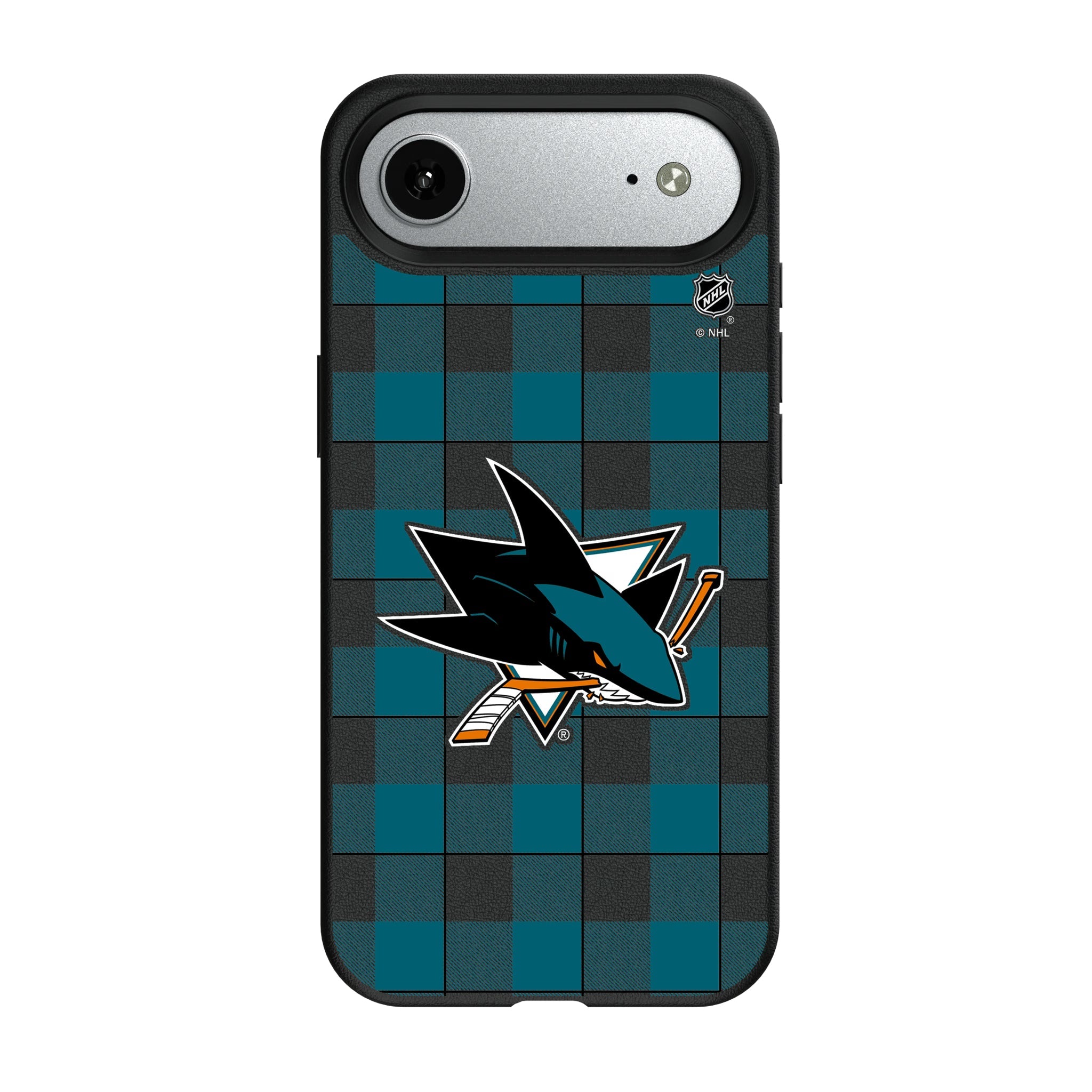 San Jose Sharks Plaid MagSafe Compatible Phone Case for Apple iPhone 8