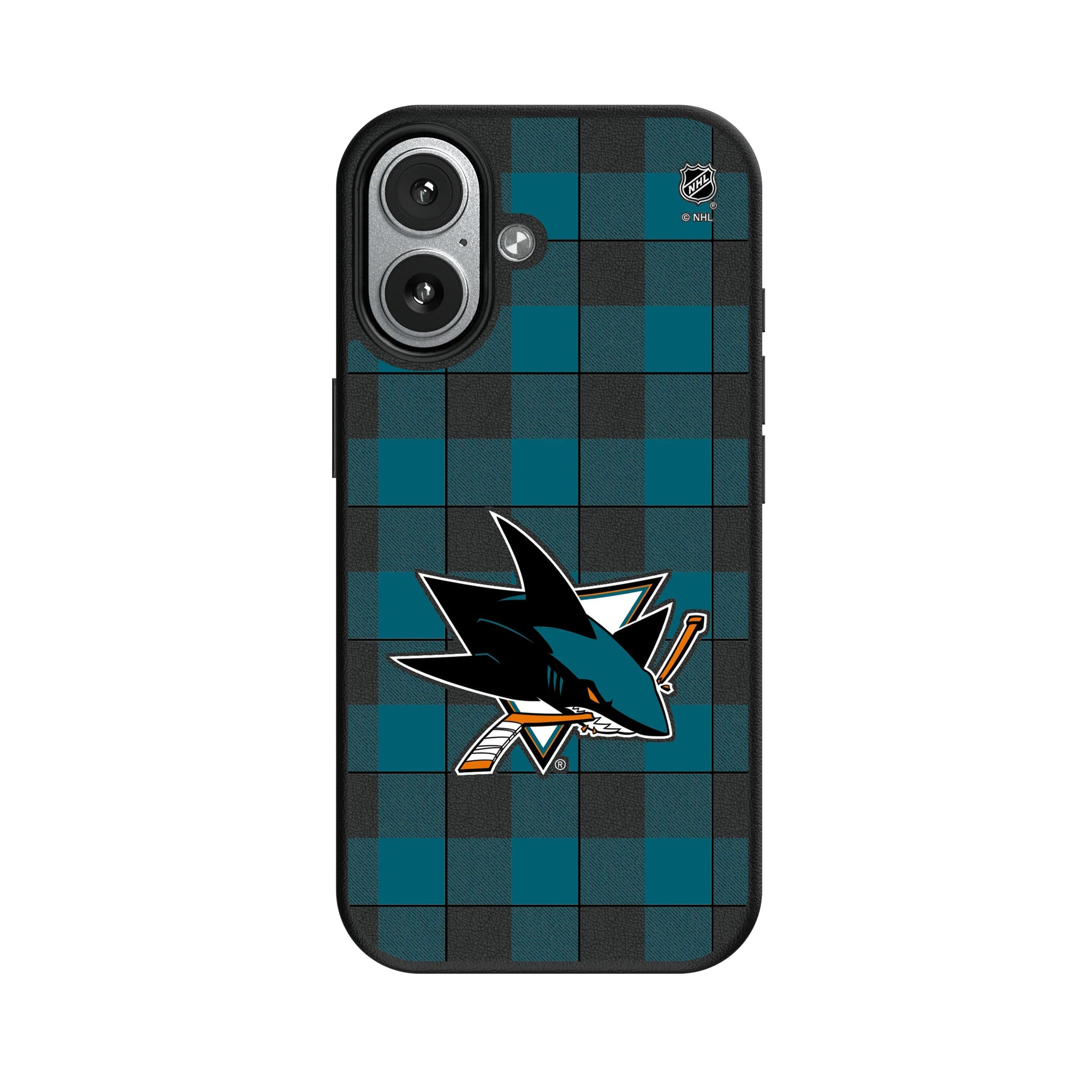 San Jose Sharks Plaid MagSafe Compatible Phone Case for Apple iPhone 7