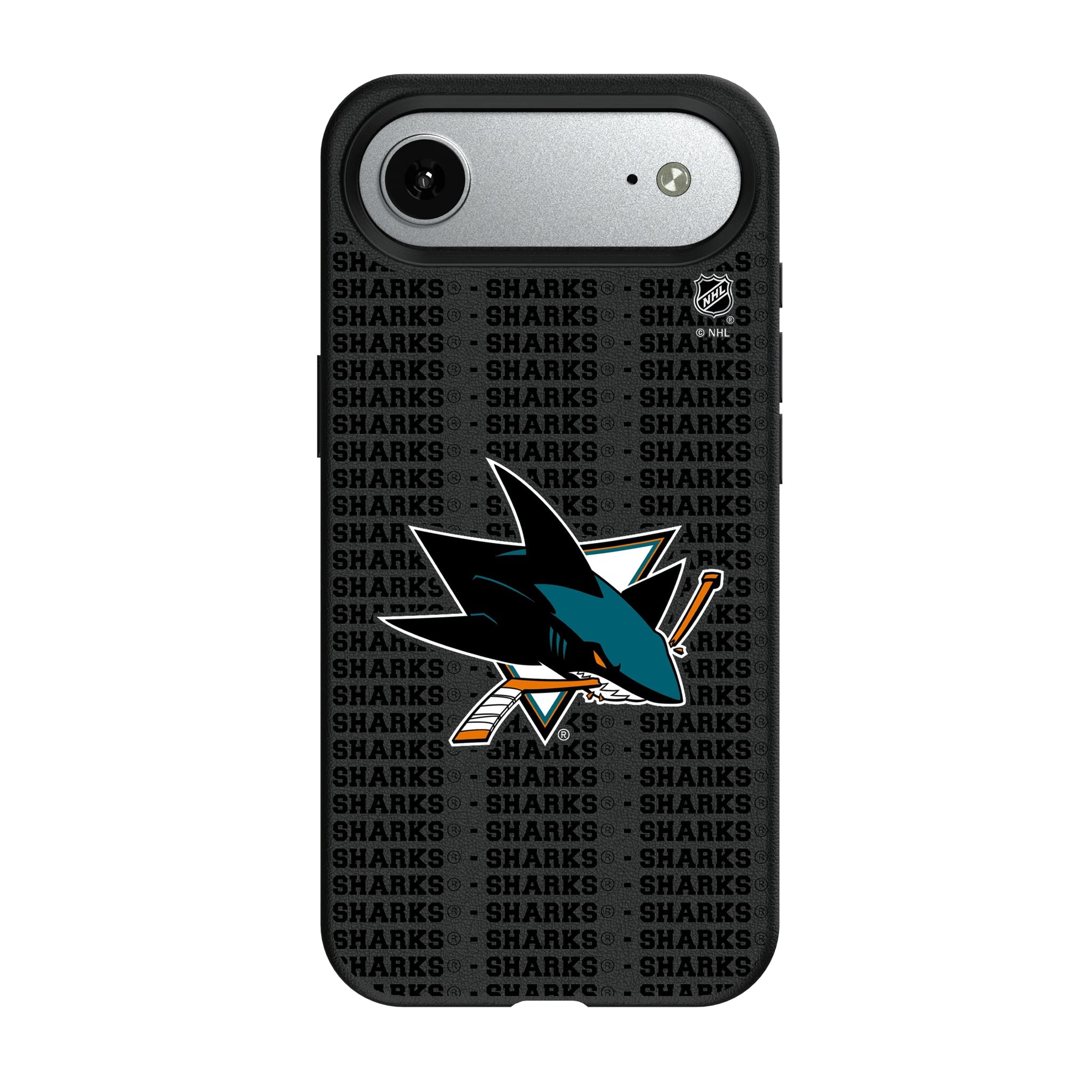 San Jose Sharks Text Backdrop MagSafe Compatible Phone Case for Apple iPhone 8