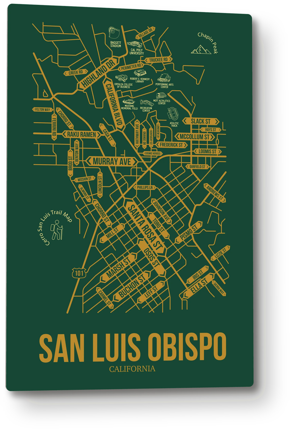 San Luis Obispo, California street map 1