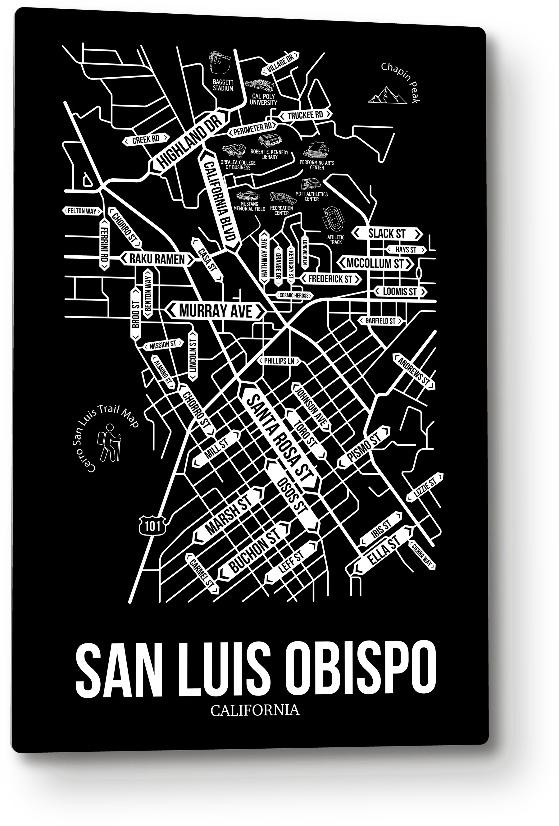 San Luis Obispo, California street map 9