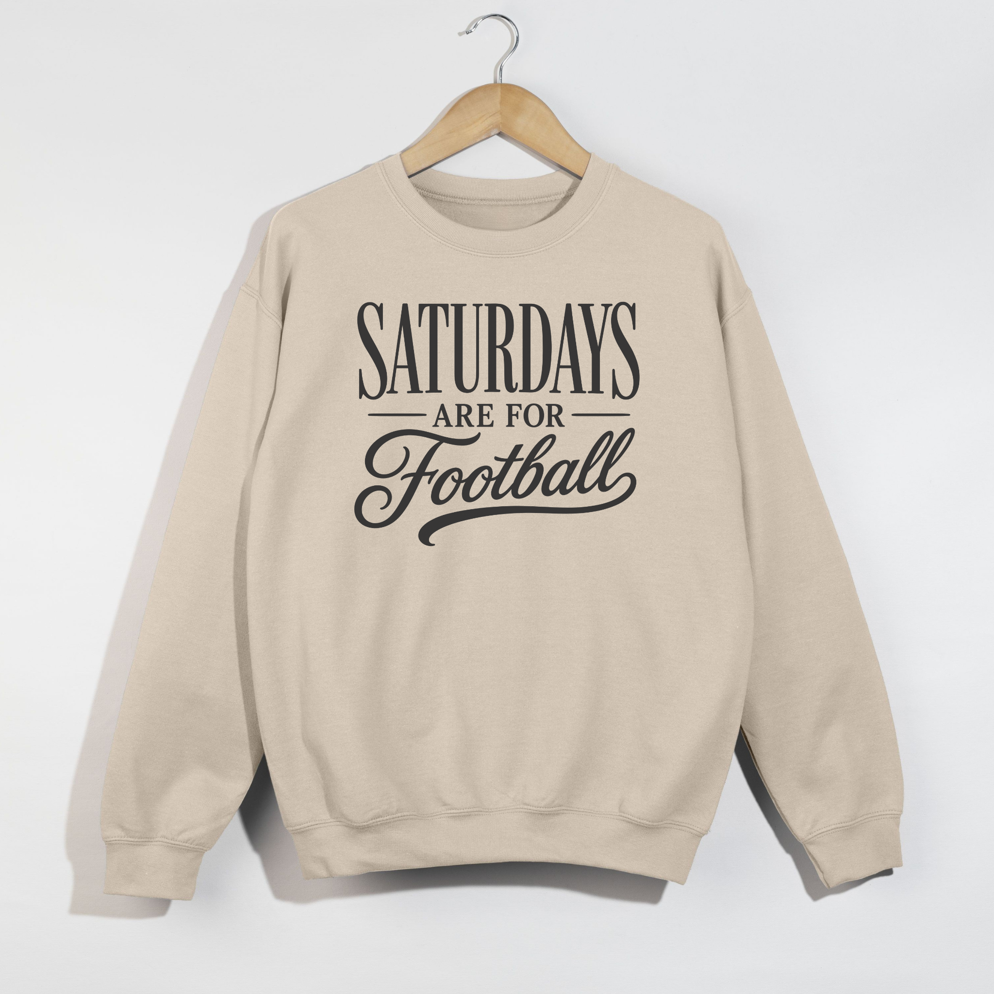 Saturdays Are For Football Graphic Sweatshirt | Cozy Football Season Crewneck for Women 2