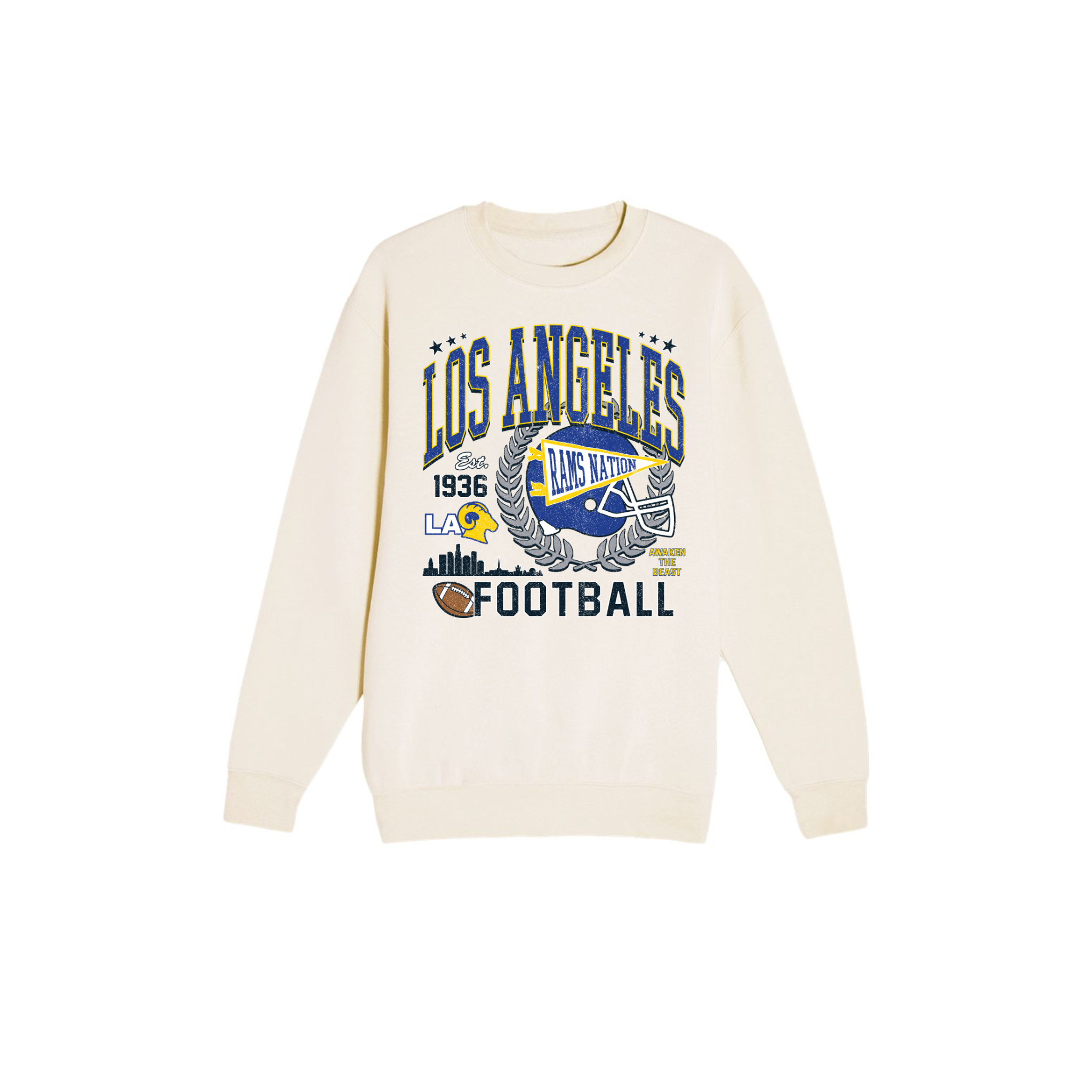 Los Angeles Football Sweatshirt | LA Rams Game Day Crewneck 2
