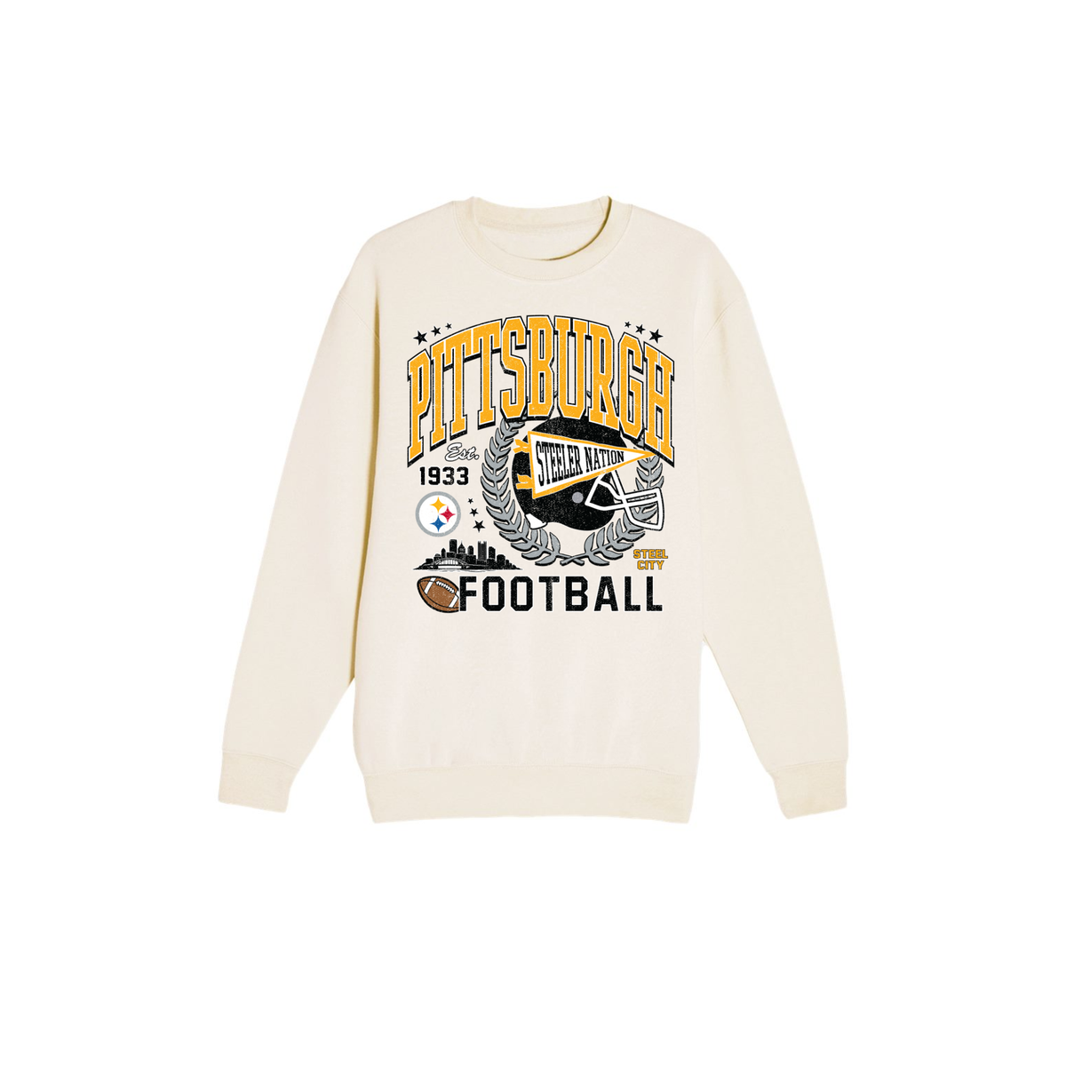 Pittsburgh Football Sweatshirt | Steel City Game Day Crewneck 2