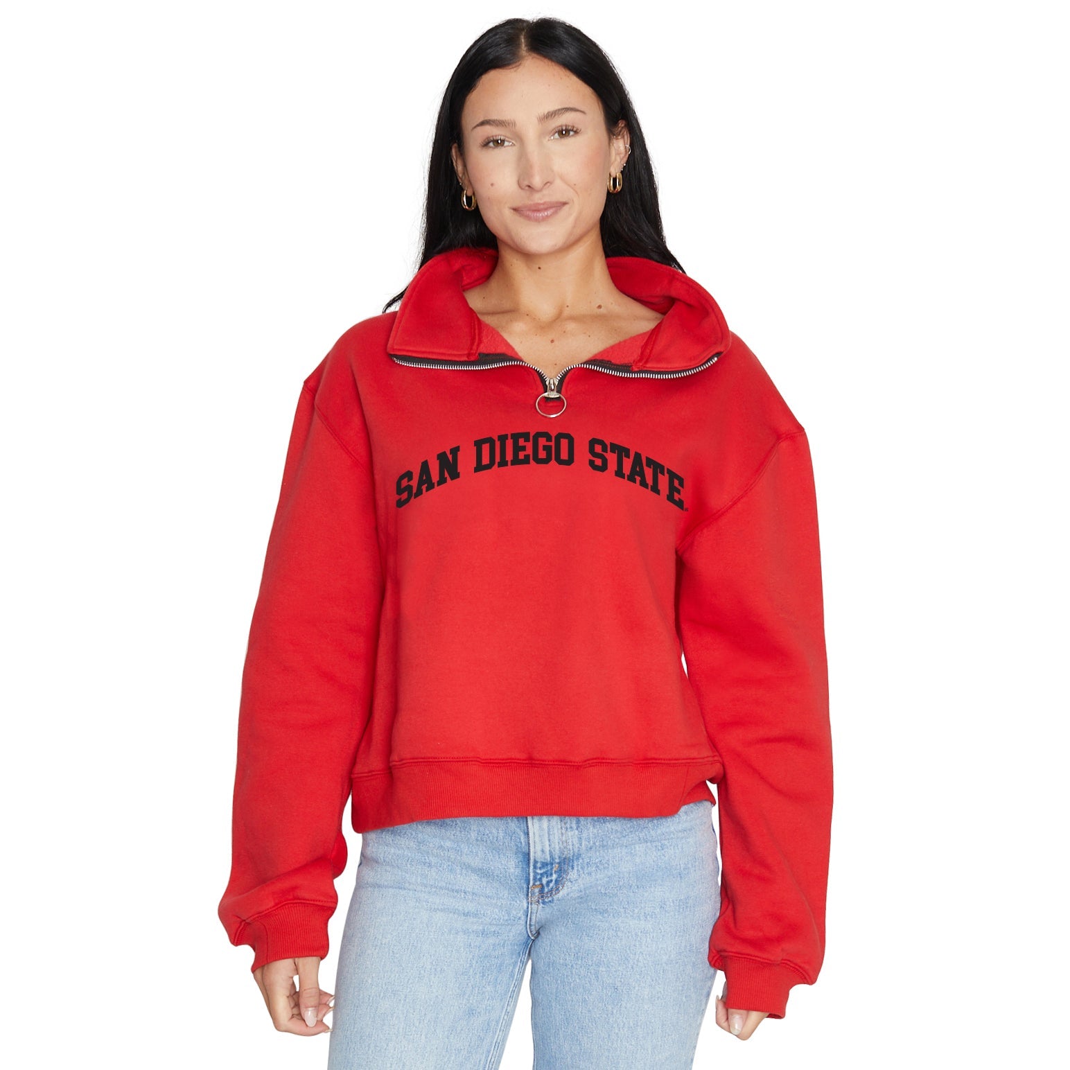 San Diego State Aztecs Quarter Zip Sweatshirt | lojobands