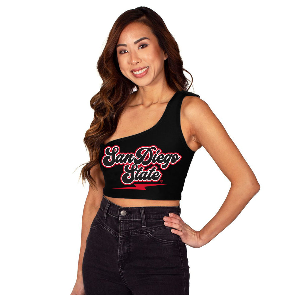 San Diego State One Shoulder Top | lojobands