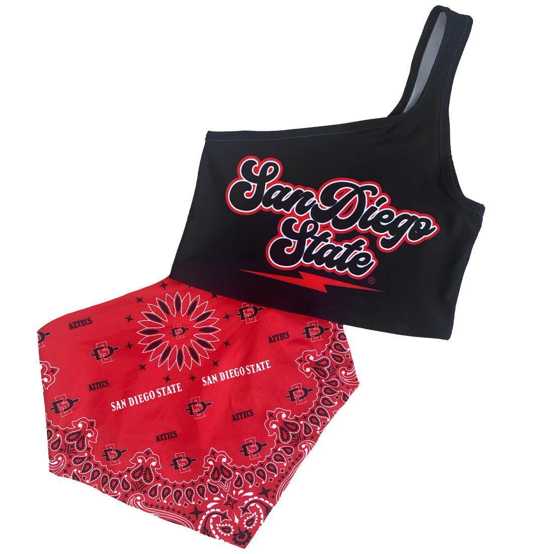 San Diego State One Shoulder Top | lojobands 4