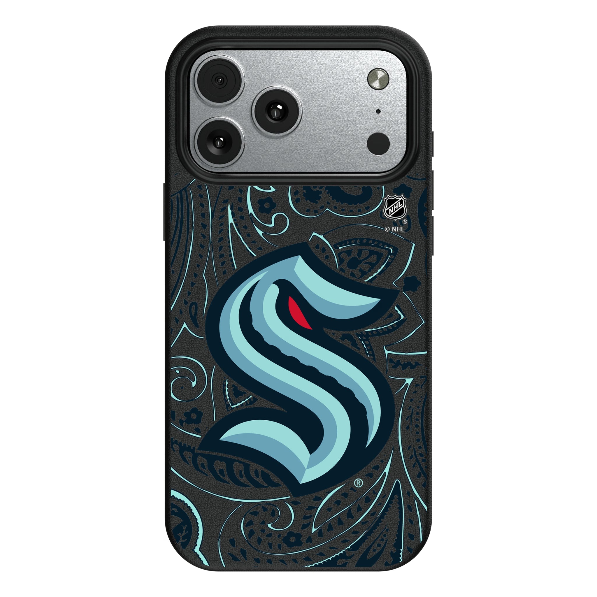Seattle Kraken Paisley MagSafe Compatible Phone Case for Apple iPhone 9