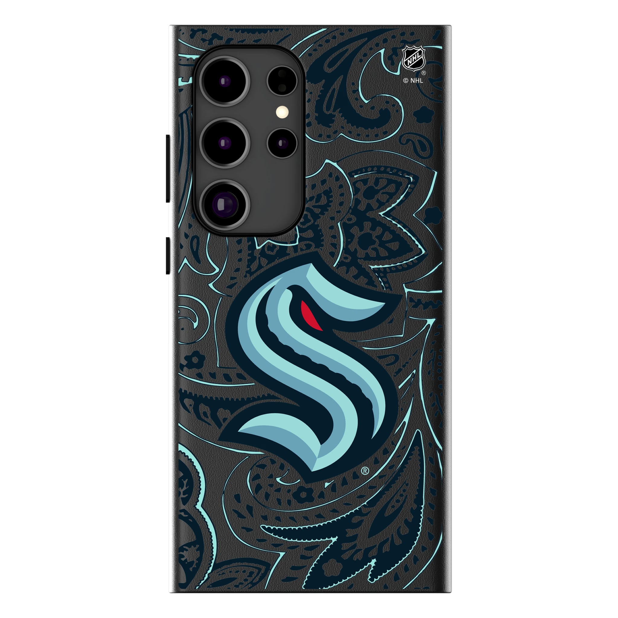 Seattle Kraken Paisley MagSafe Compatible Phone Case for Samsung Galaxy 12