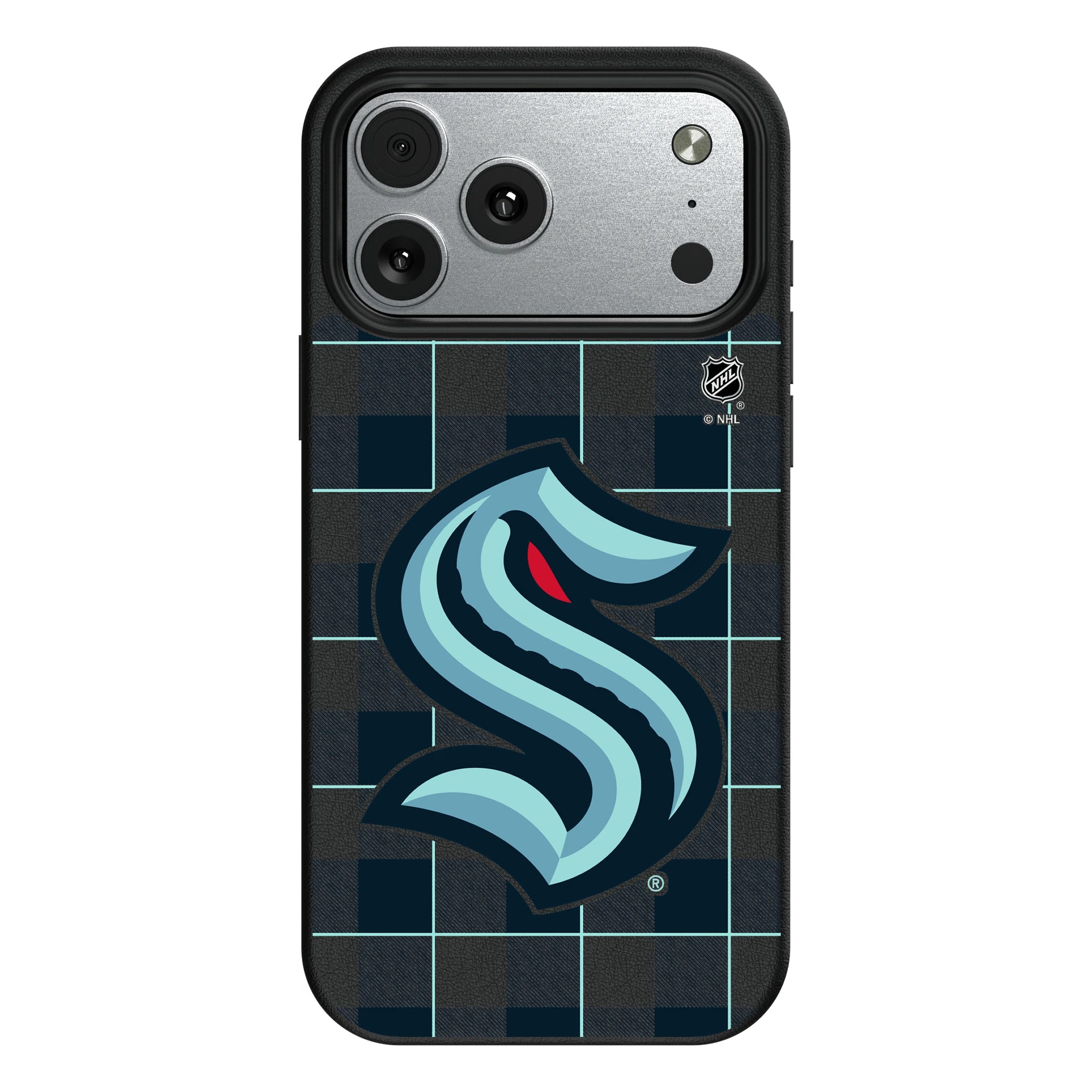 Seattle Kraken Plaid MagSafe Compatible Phone Case for Apple iPhone 10