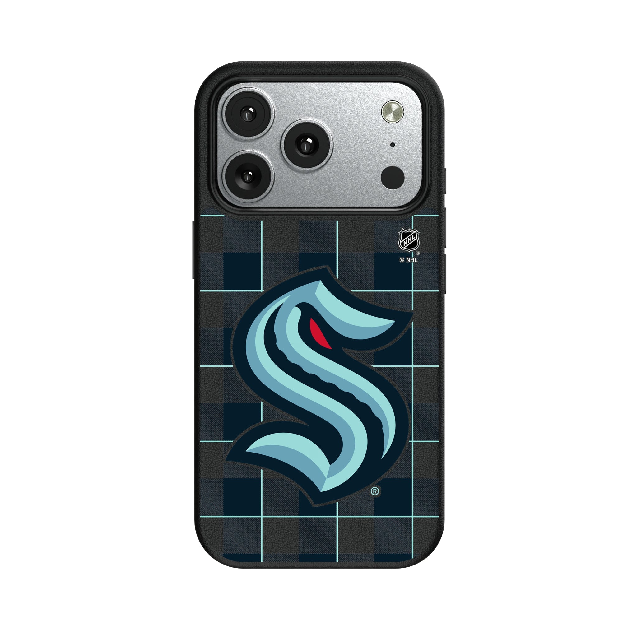 Seattle Kraken Plaid MagSafe Compatible Phone Case for Apple iPhone 9