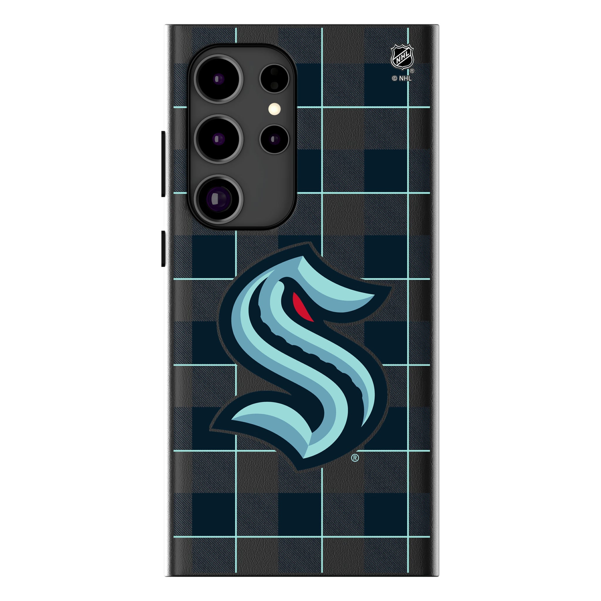 Seattle Kraken Plaid MagSafe Compatible Phone Case for Samsung Galaxy 14