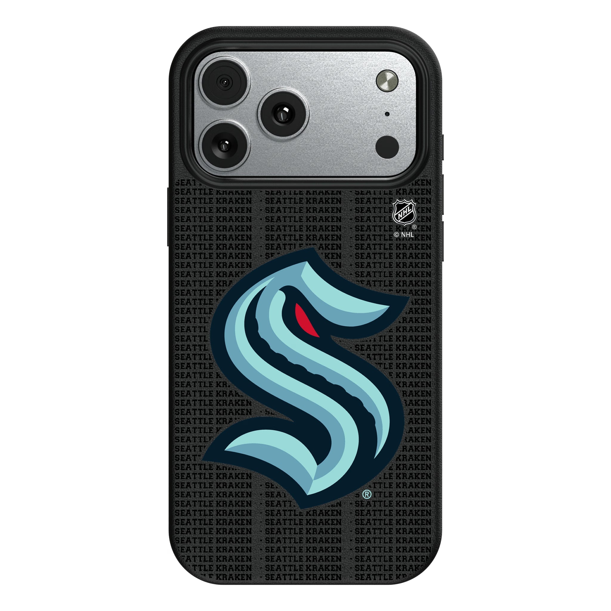 Seattle Kraken Text Backdrop MagSafe Compatible Phone Case for Apple iPhone 10