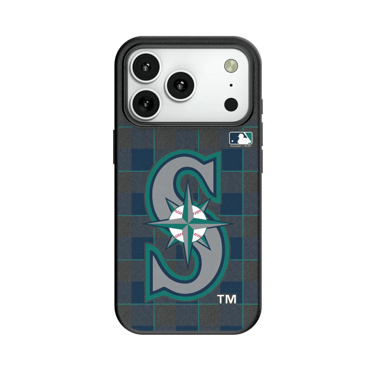 Seattle Mariners Plaid MagSafe Compatible Phone Case for Apple iPhone 7