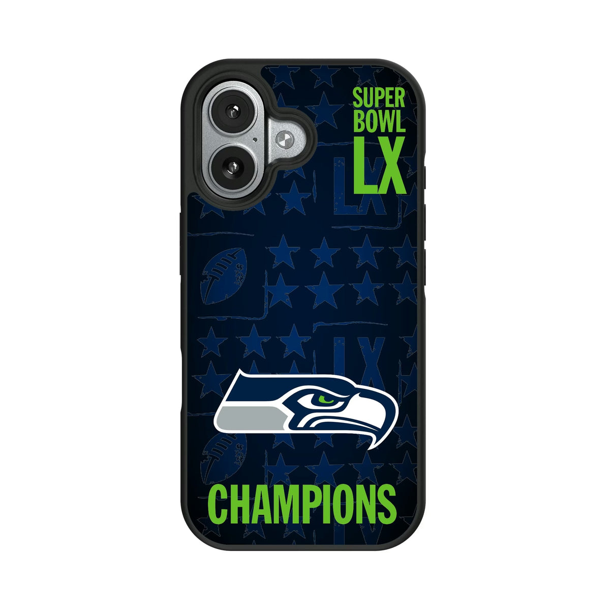 Seattle Seahawks 2026 Super Bowl Bump Phone Case for Apple iPhone 9