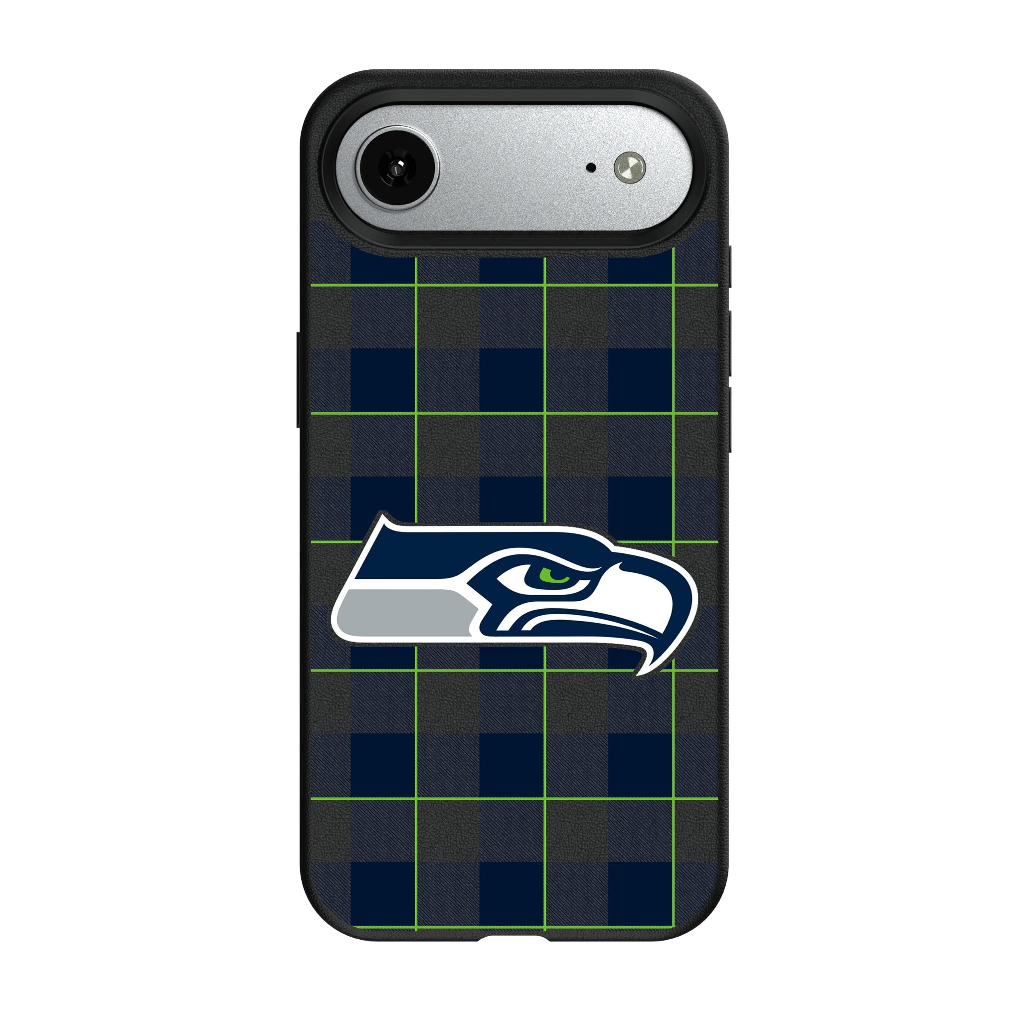 Seattle Seahawks Plaid MagSafe Compatible Phone Case for Apple iPhone 8