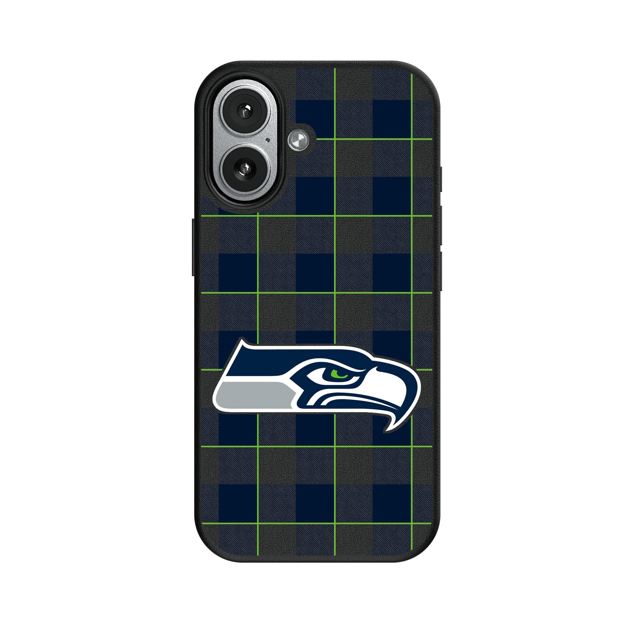 Seattle Seahawks Plaid MagSafe Compatible Phone Case for Apple iPhone 7