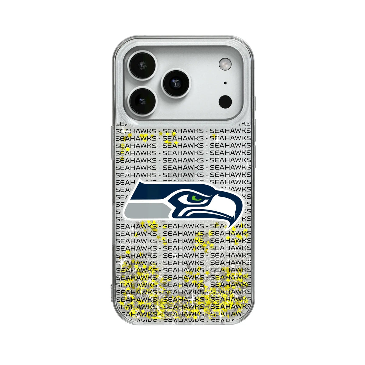 Seattle Seahawks Text Backdrop Glitter Phone Case 19