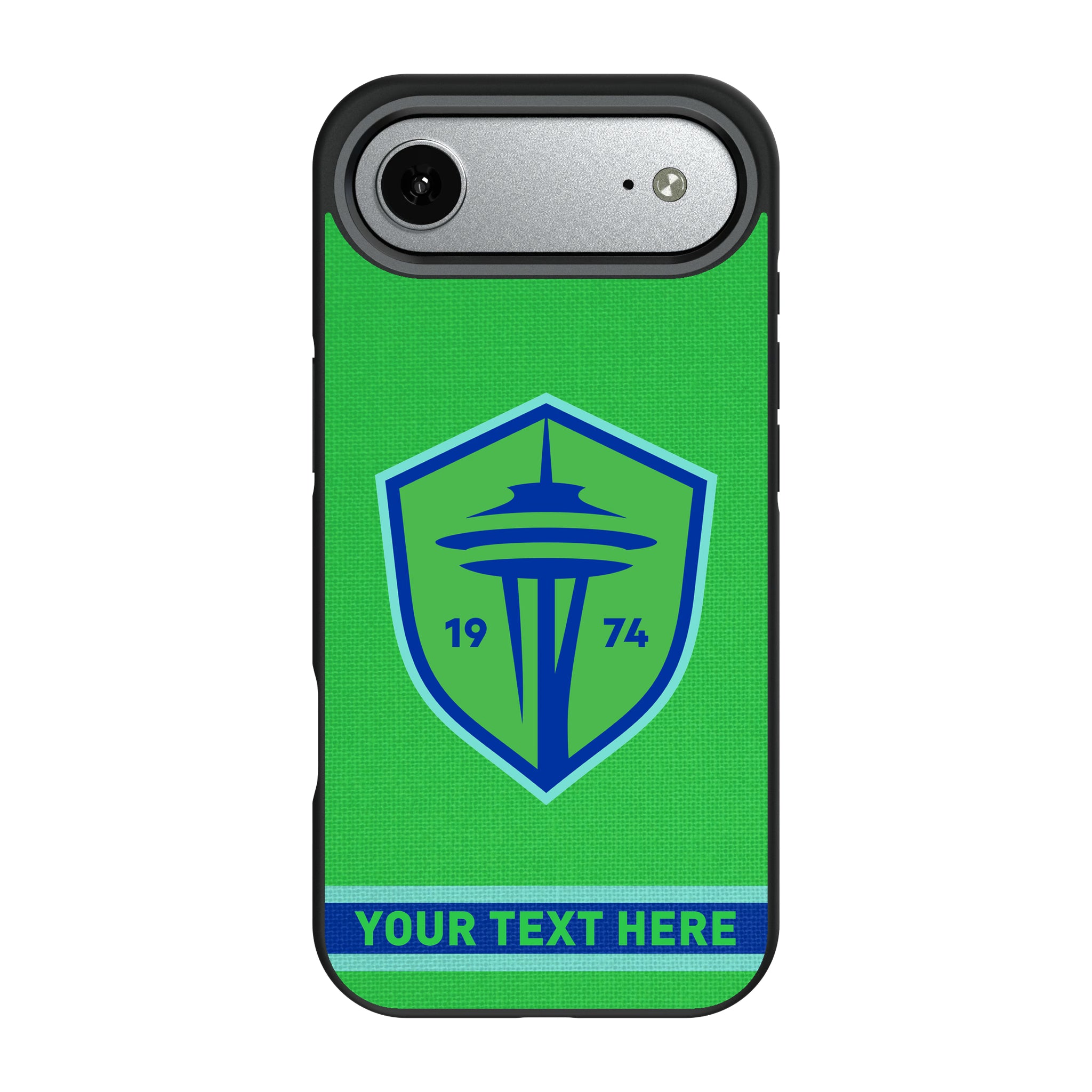 Seattle Sounders FC Personalized Stripe Bump Phone Case for Apple iPhone 10