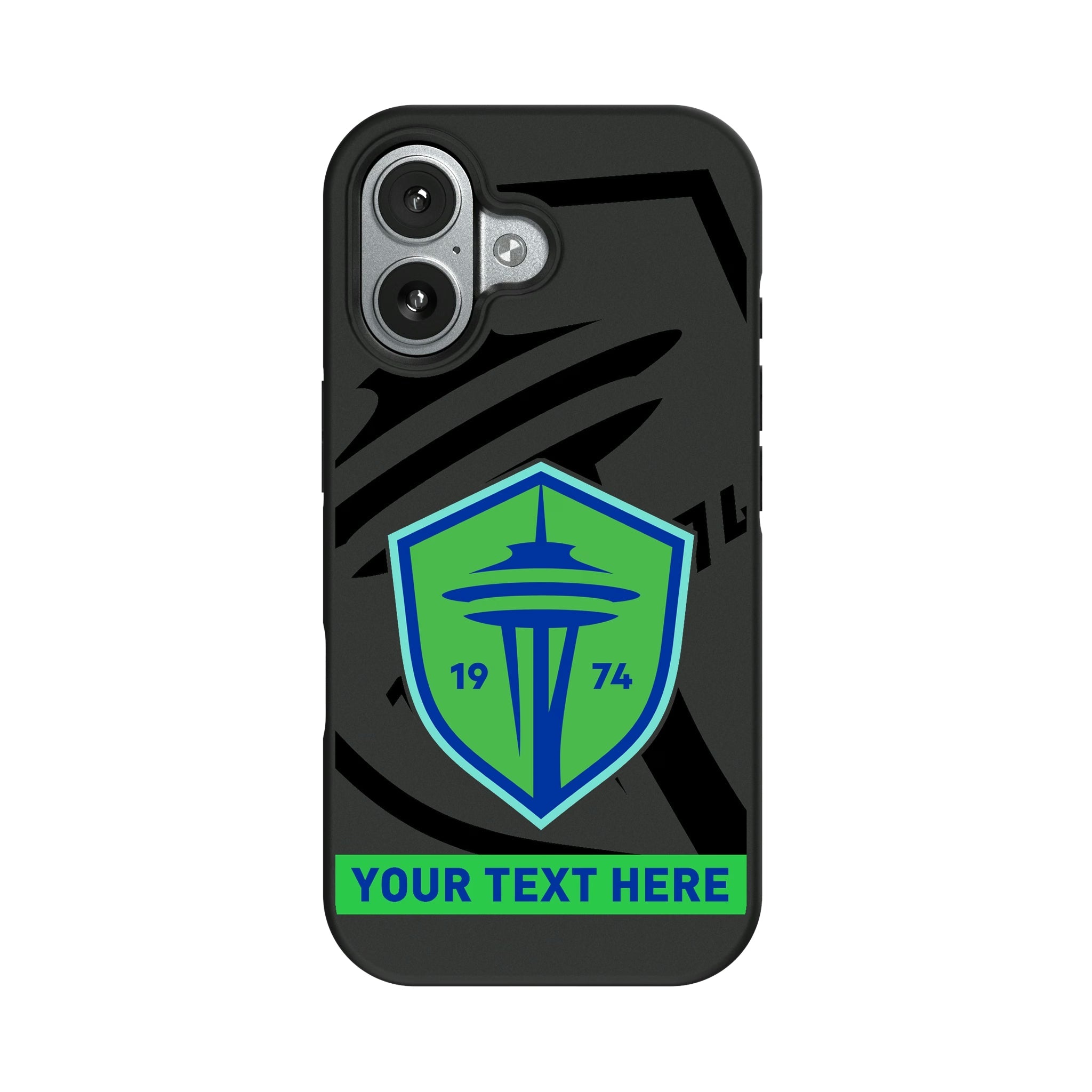Seattle Sounders FC Personalized Tilt Bump Phone Case for Apple iPhone 9