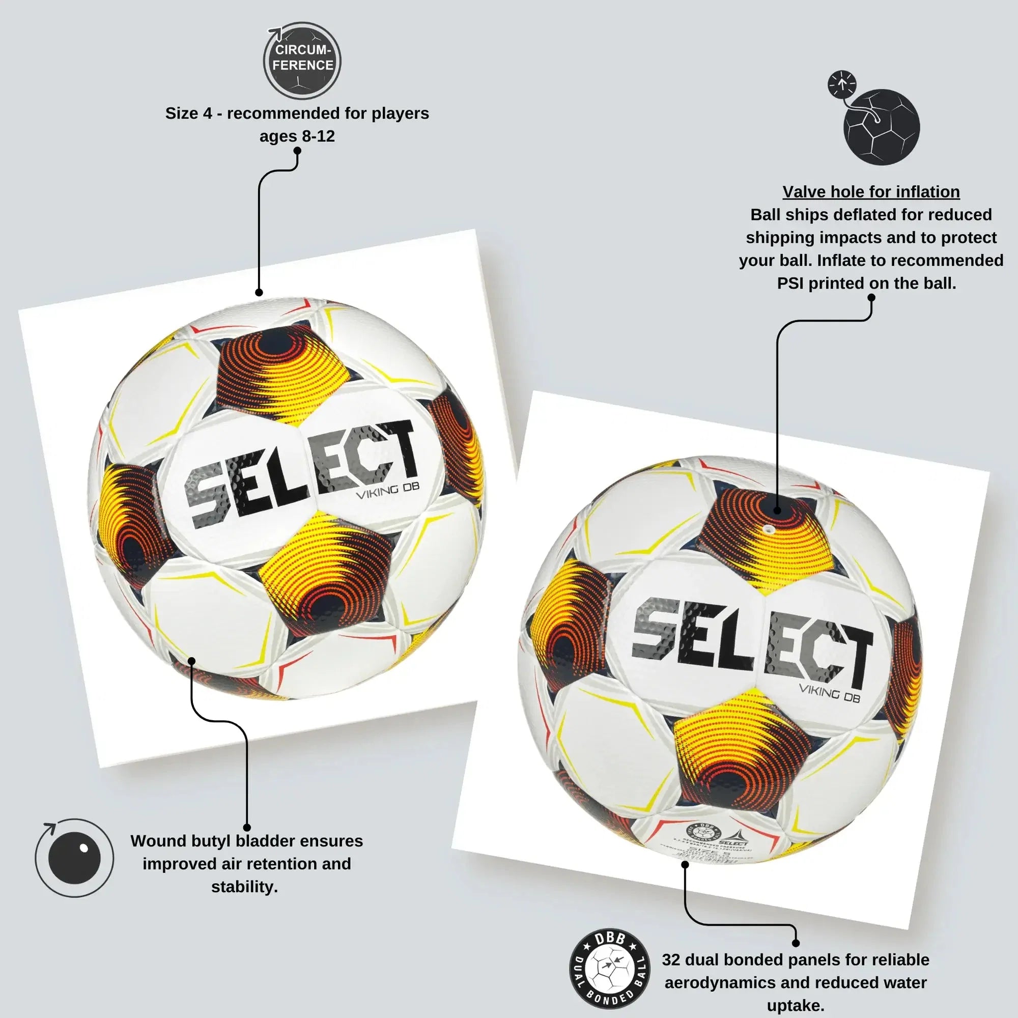Select v25 Viking DB Soccer Ball 6