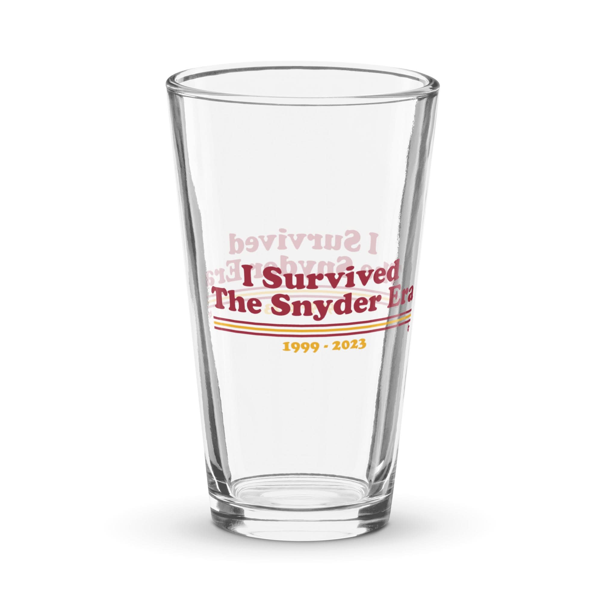 I Survived The Snyder Era Pint Glass 2