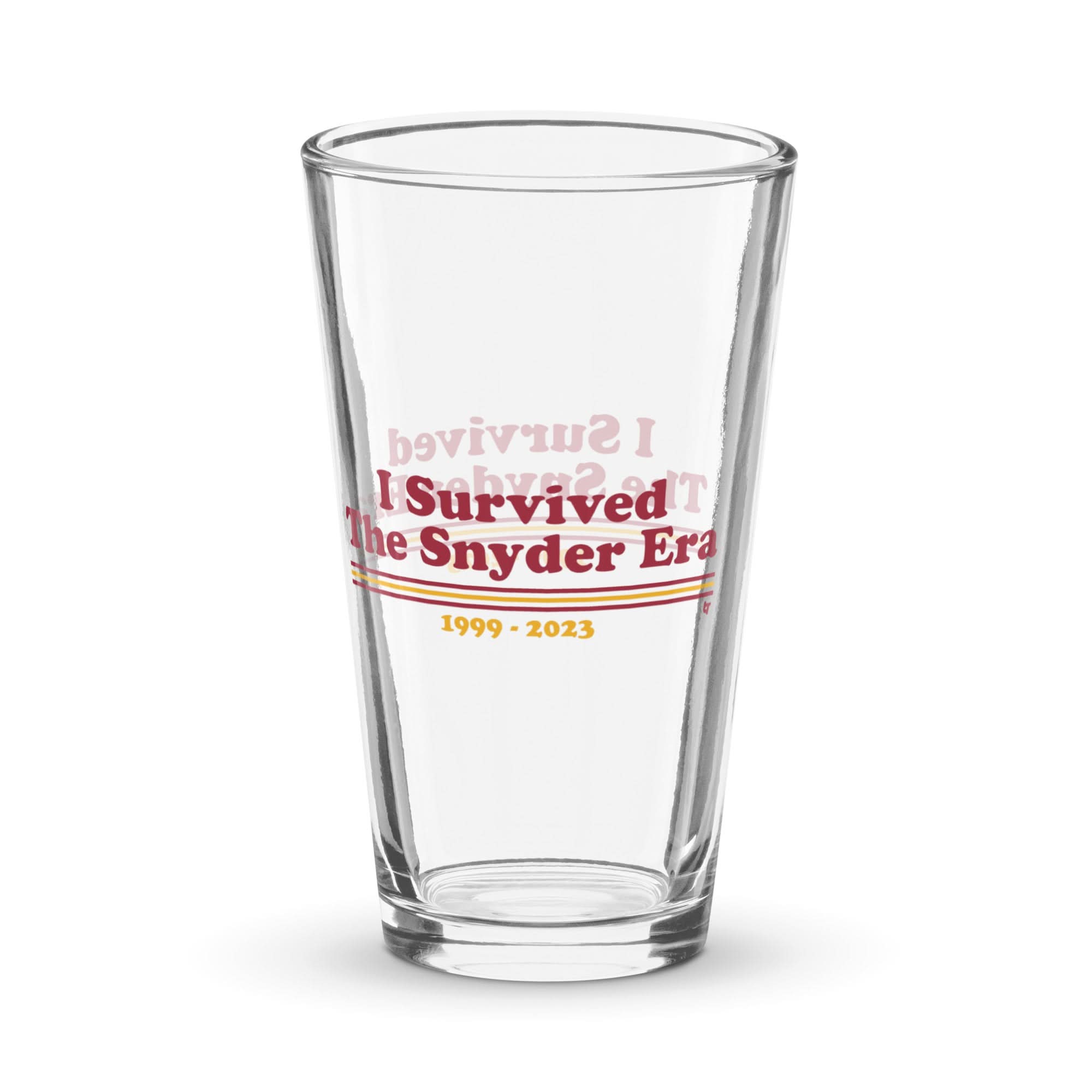 I Survived The Snyder Era Pint Glass 1