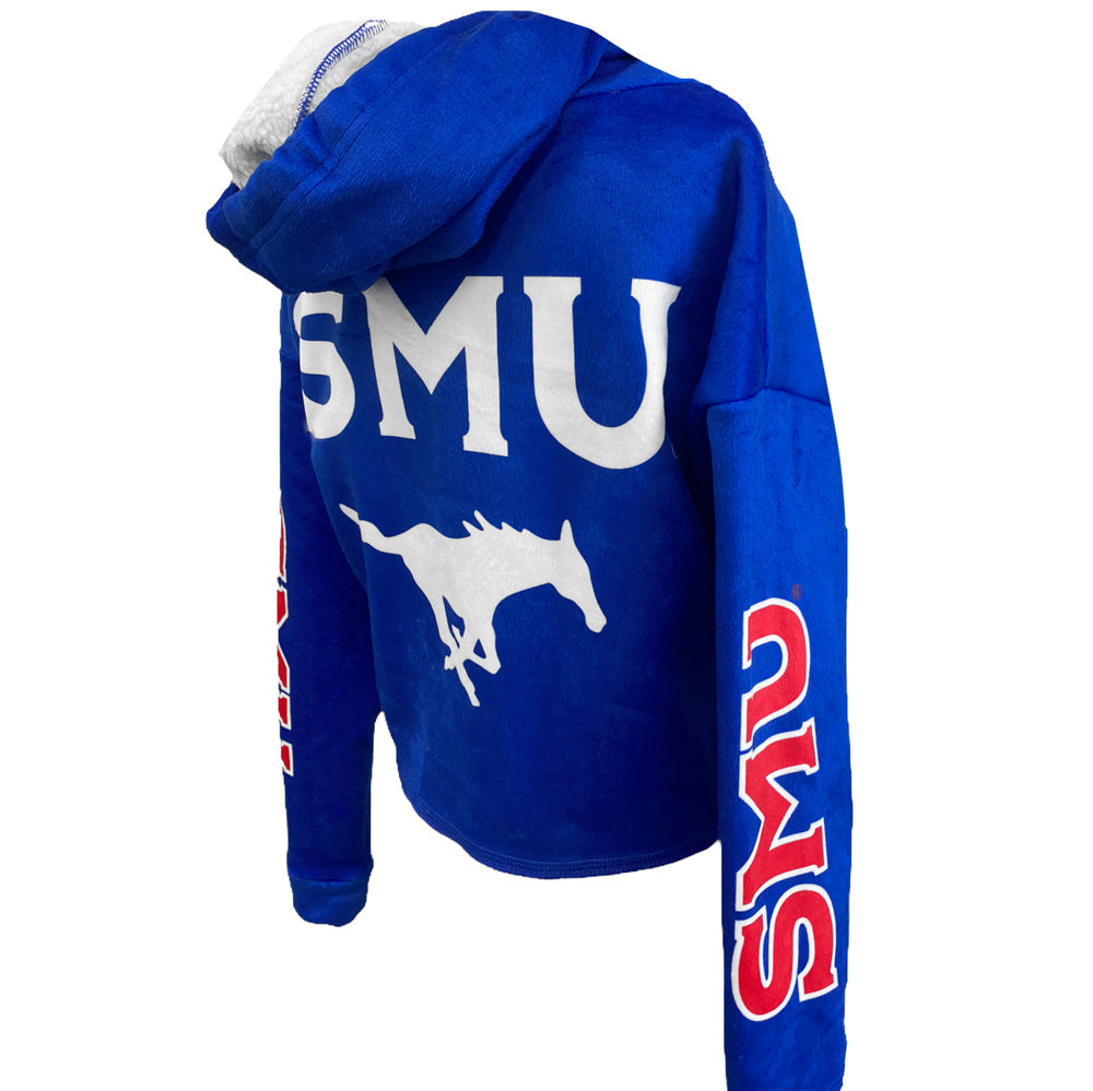 SMU Mustangs Varsity Furry Hoodie 6